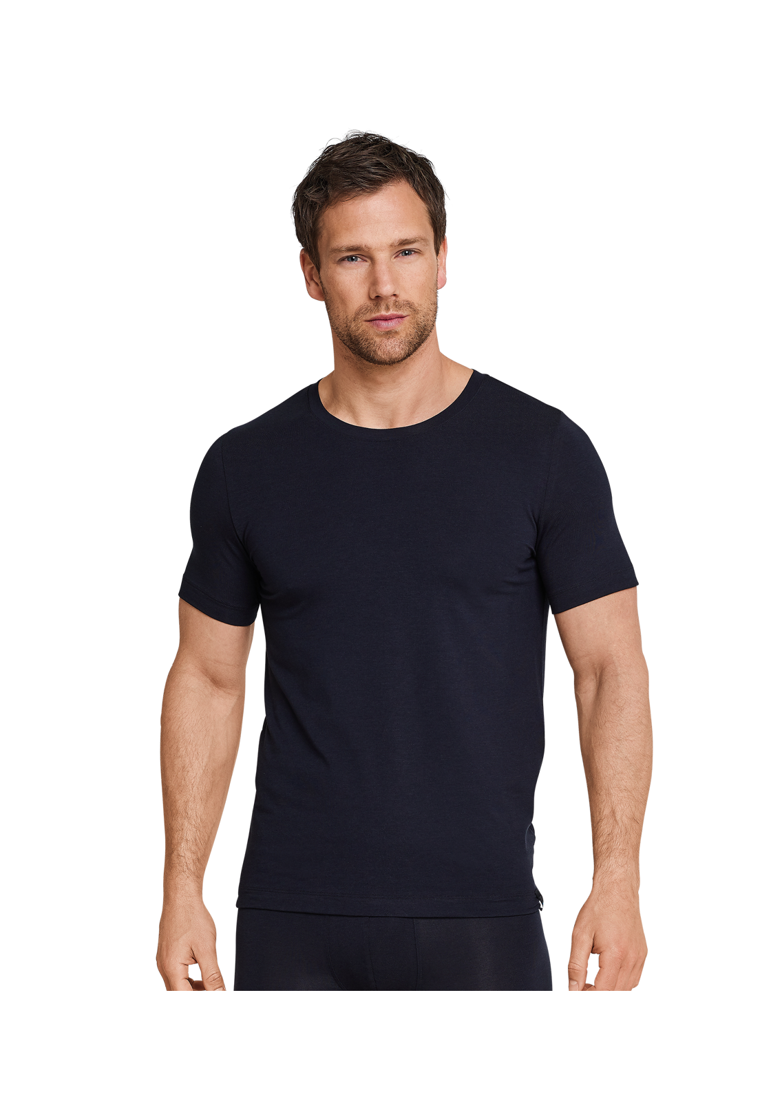 image_2_164233-001_2_1280x1280 SCHIESSER Long Life Soft T-shirt (1-pack), heren shirt korte mouwen blauwzwart