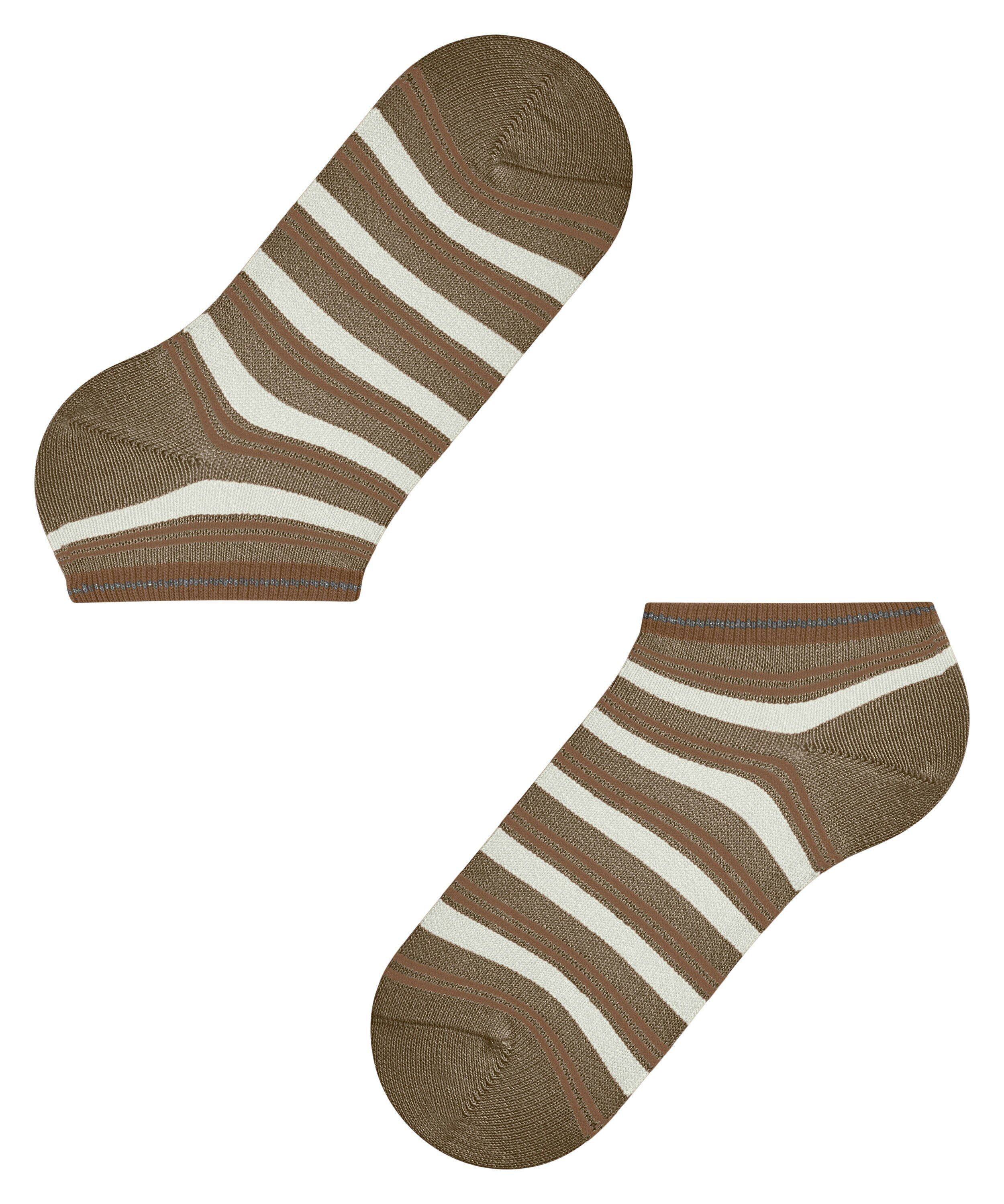 FALKE Smart Stripe dames sneakersokken, beige (nude)