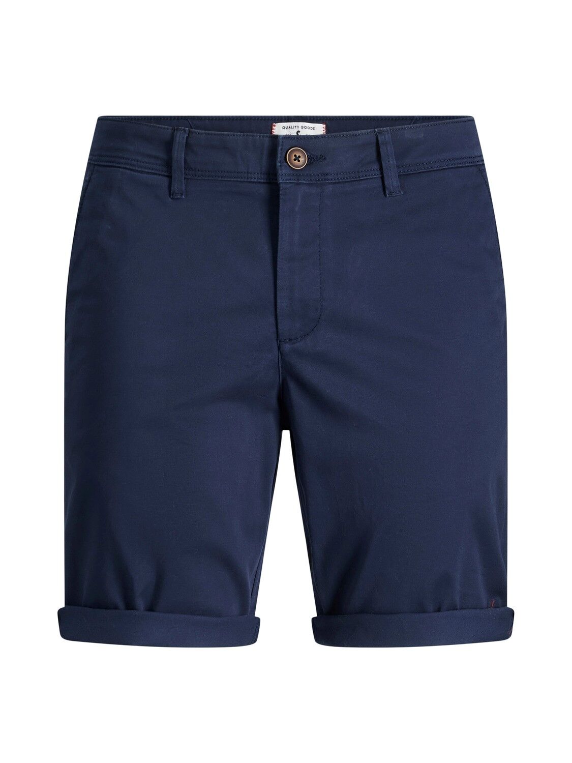 JACK & JONES Bowie Shorts Solid regular fit, heren chino korte broek, blauw