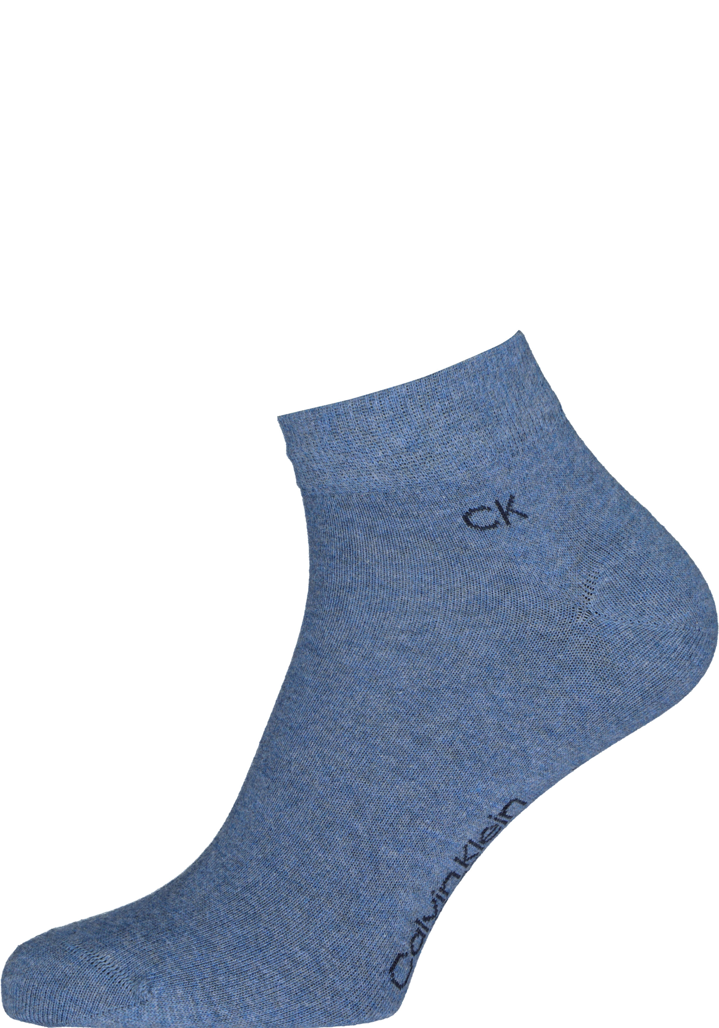 Calvin Klein herensokken Simon (2-pack), hoge enkelsokken, denim en donkerblauw