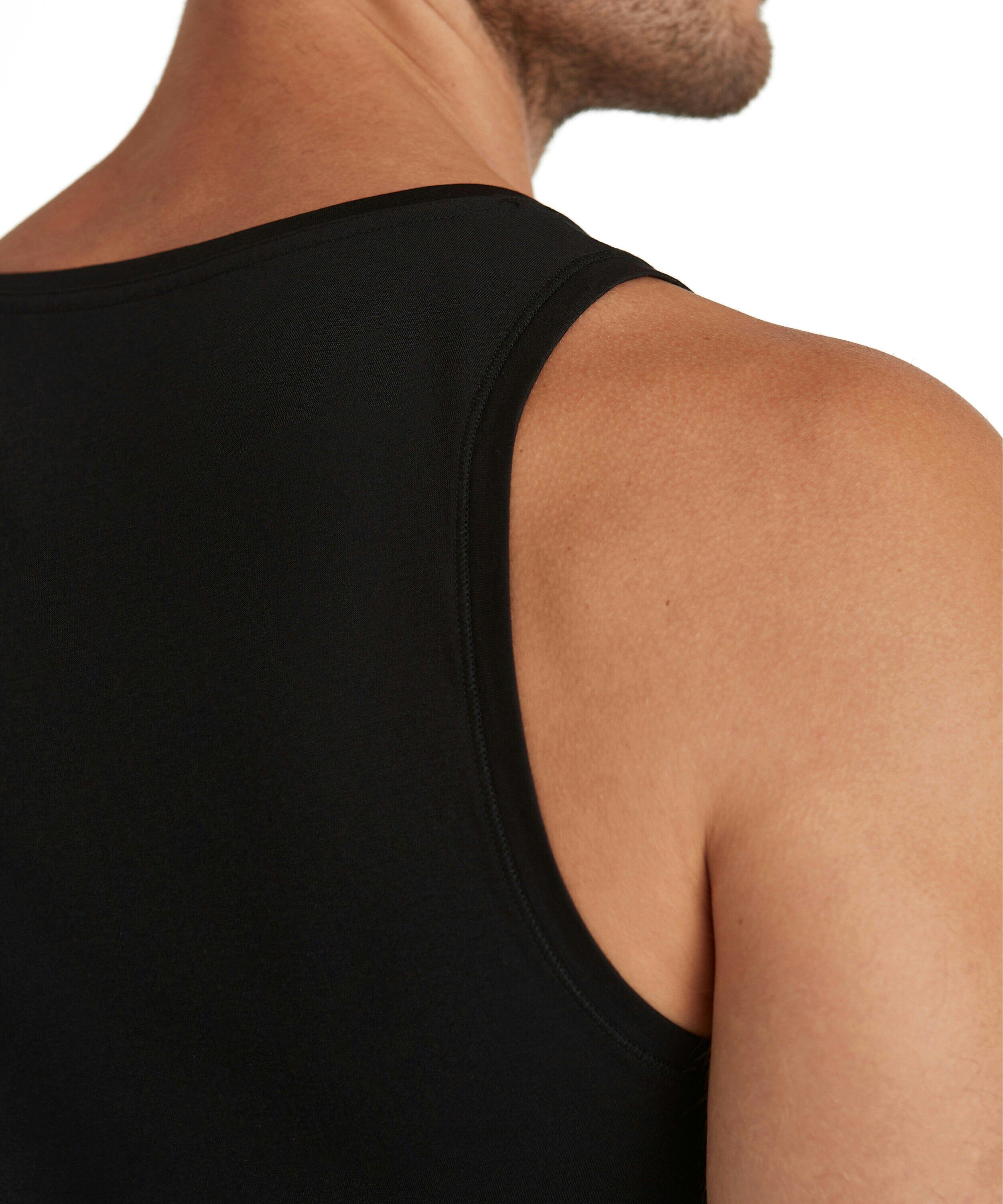 FALKE heren top Daily Natural, singlet, zwart (black)