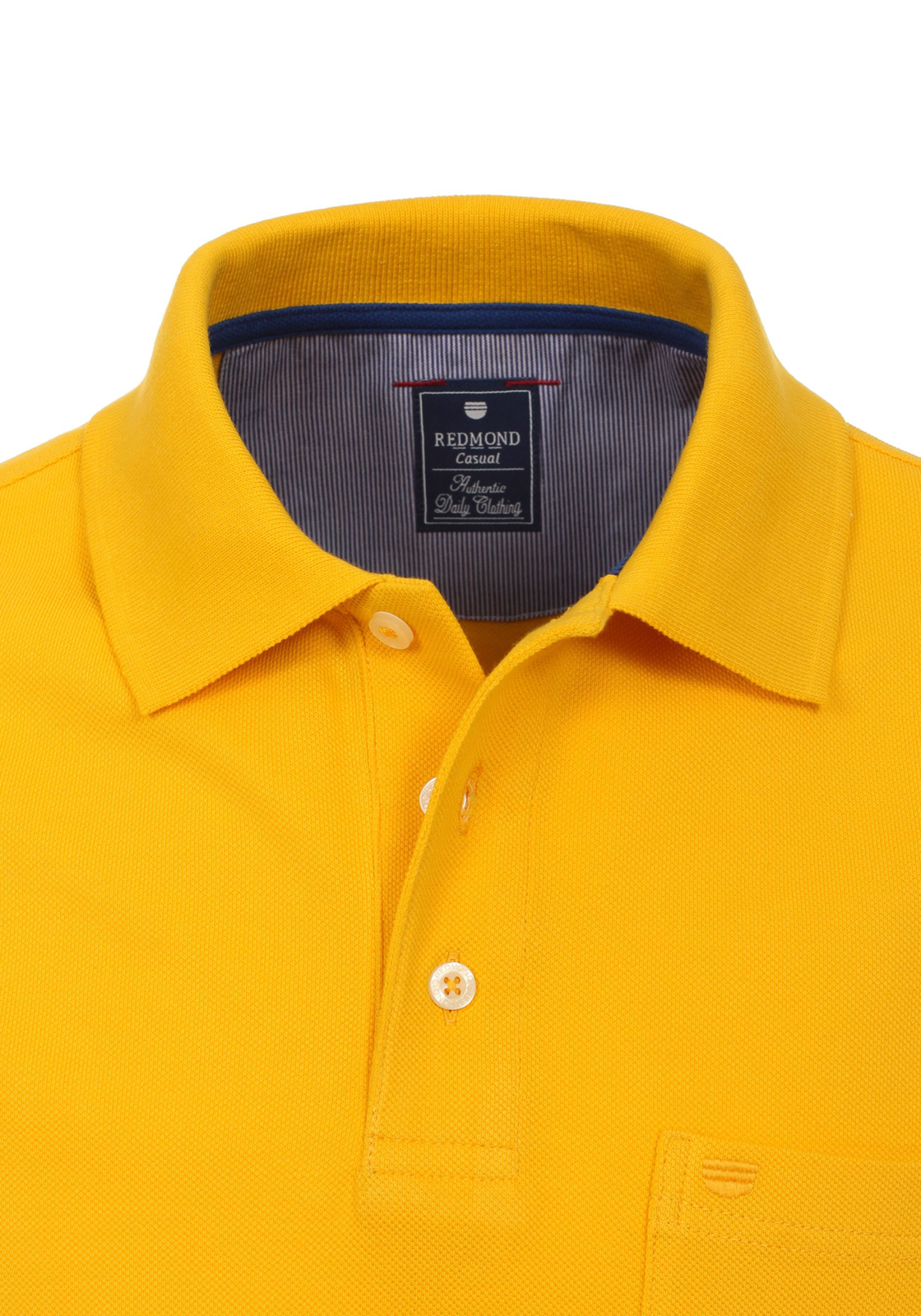 3-4061933178385-Redmond-polo_HR Redmond regular fit poloshirt, geel