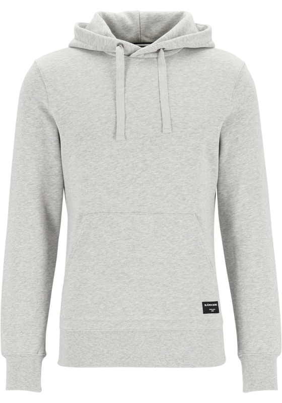 Bjorn Borg hoodie sweatshirt, heren trui met capuchon dik, lichtgrijs melange Bjorn Borg hoodie sweatshirt, heren trui met capuchon dik, lichtgrijs melange
