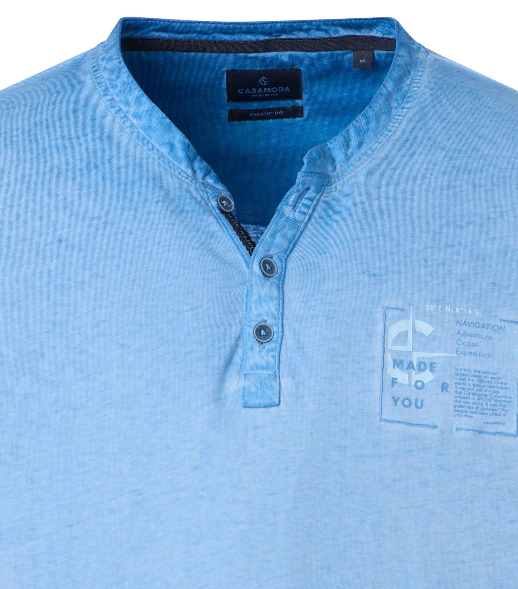 CASA MODA comfort fit heren T-shirt, blauw