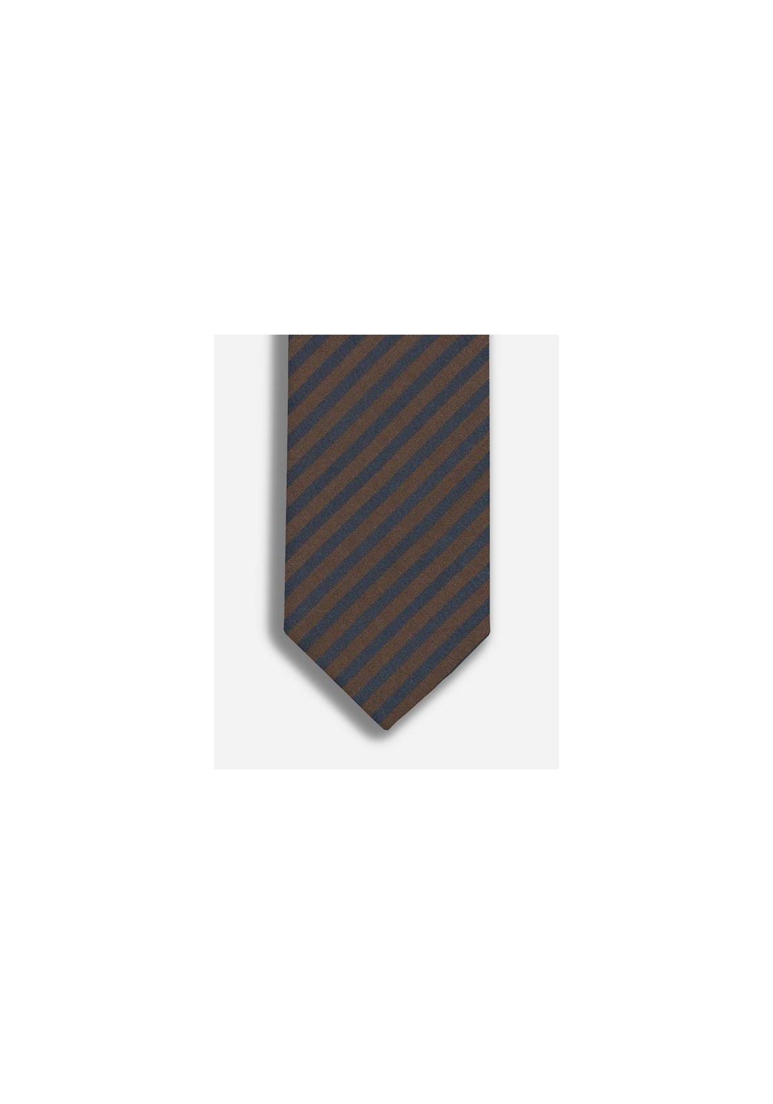 3-4066425274446-olymp-accessoire_HR OLYMP smalle stropdas, camel gestreept