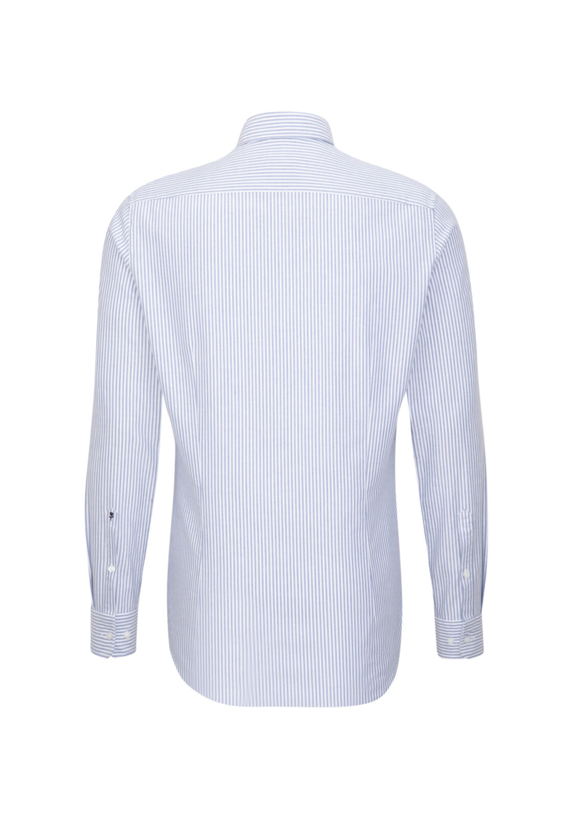 Seidensticker shaped fit overhemd, Oxford, blauw gestreept