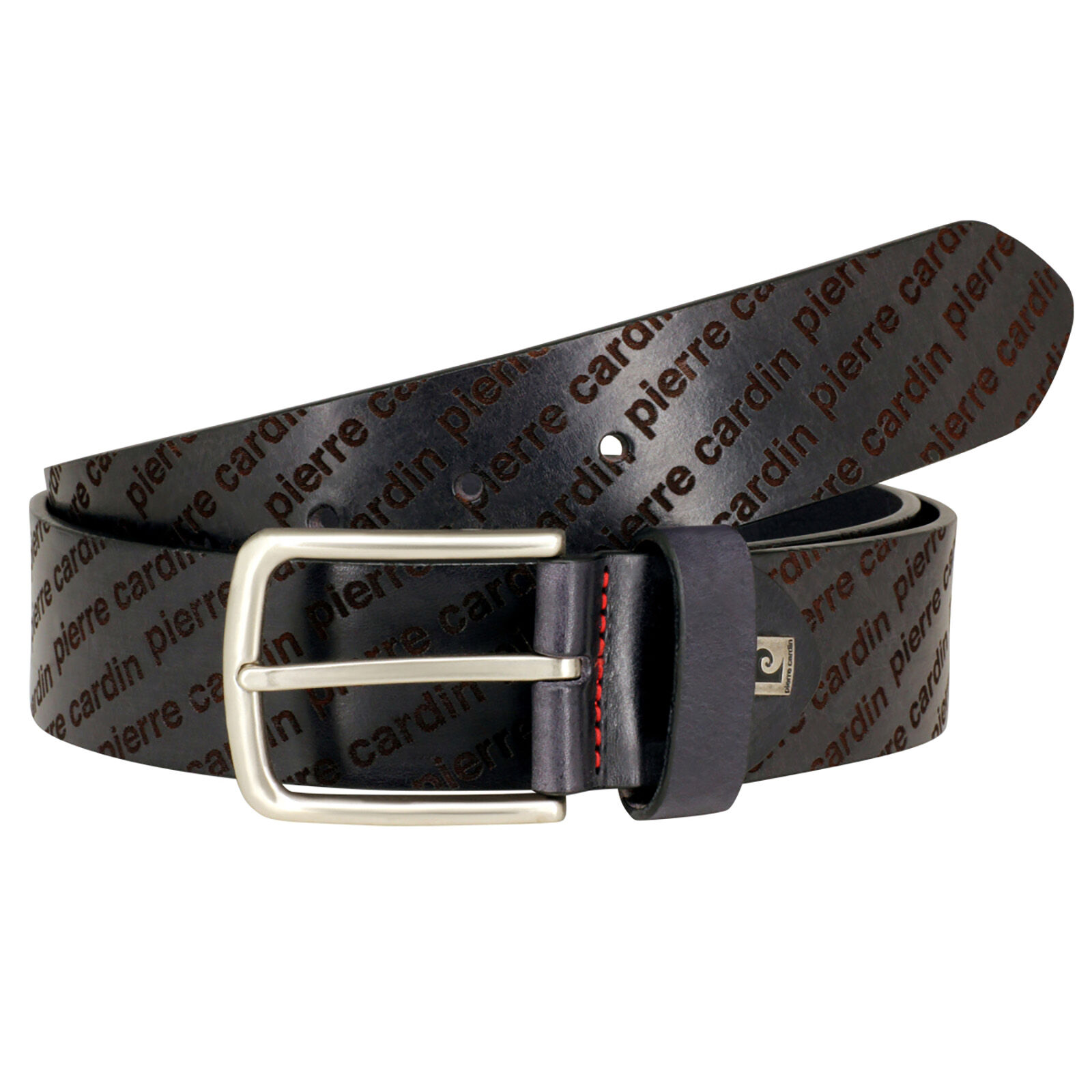 PIERRE CARDIN leren heren riem, marine