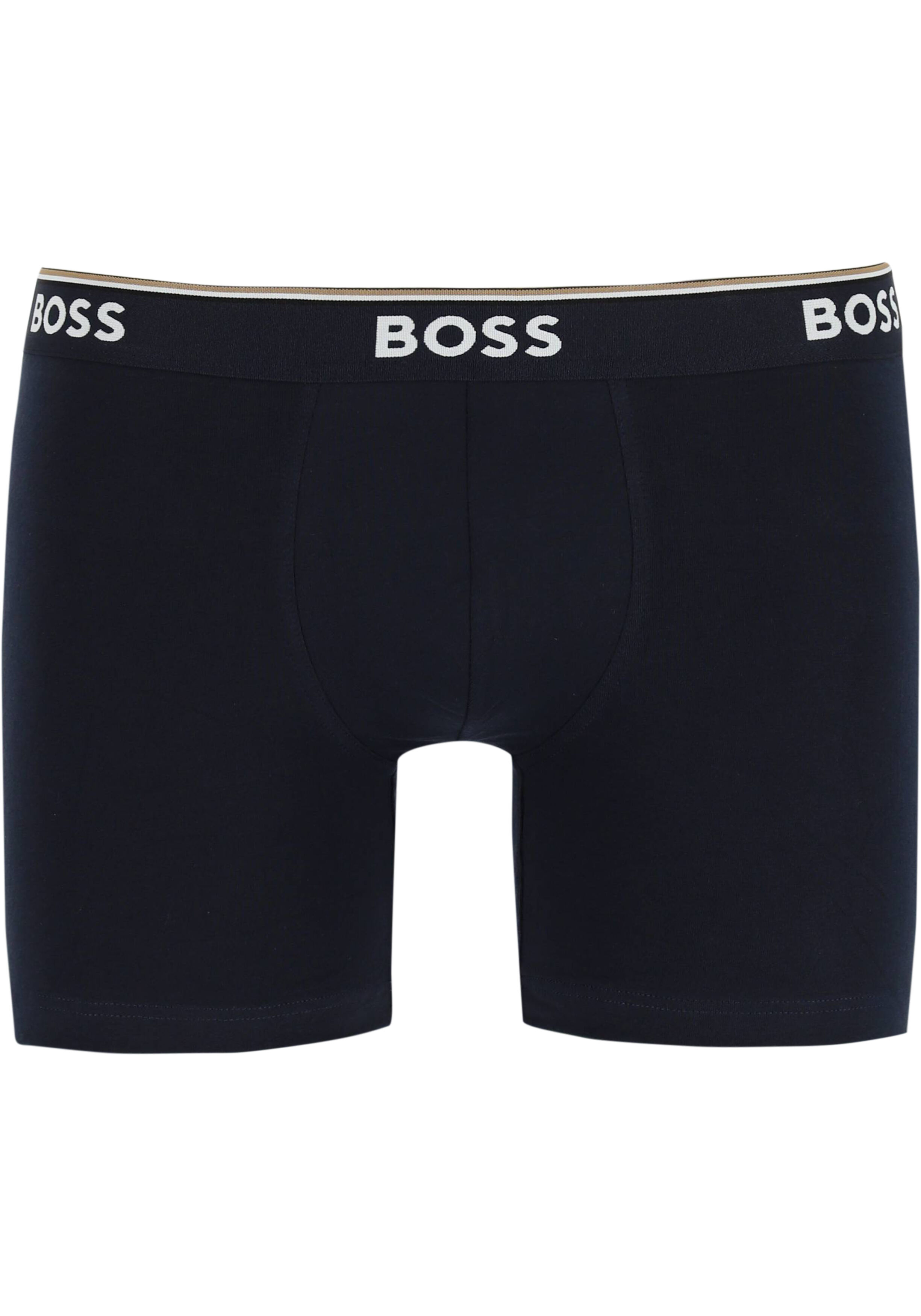HUGO BOSS Power boxer briefs (3-pack), heren boxers normale lengte, midden en donkerblauw
