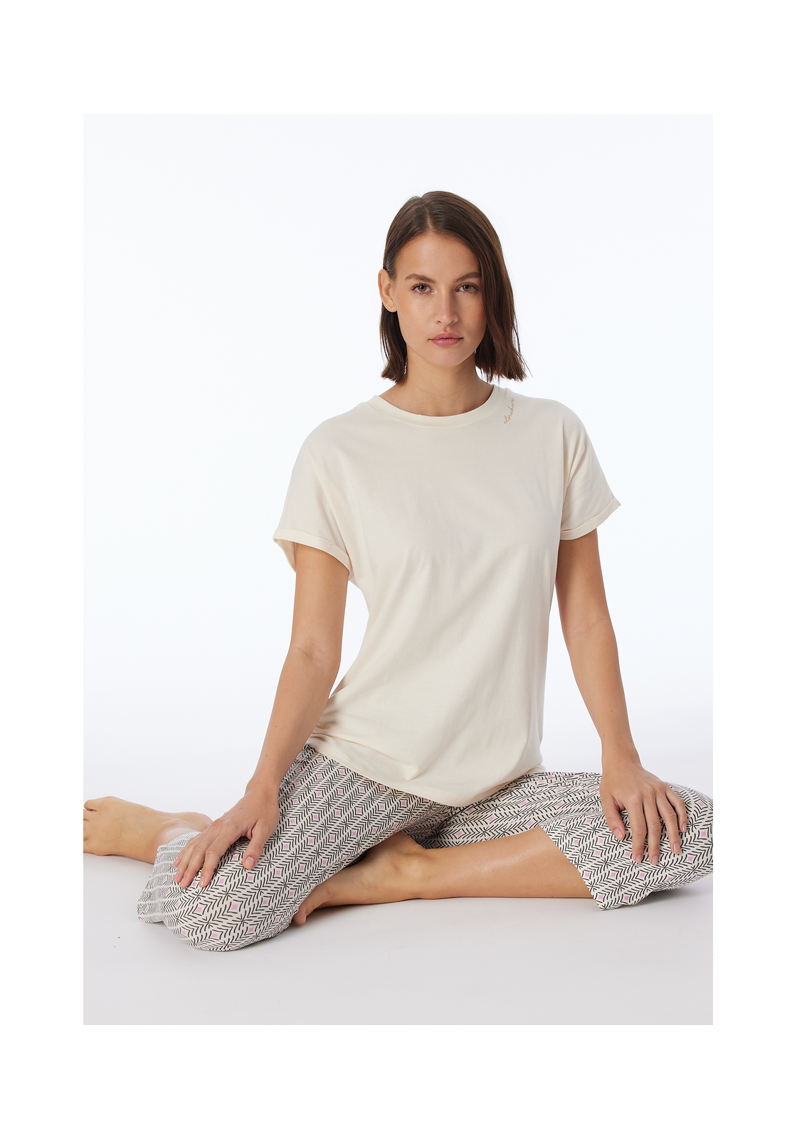 image_8_181192-408_5_1280x1280 SCHIESSER Mix+Relax T-shirt, dames shirt korte mouw roomwit