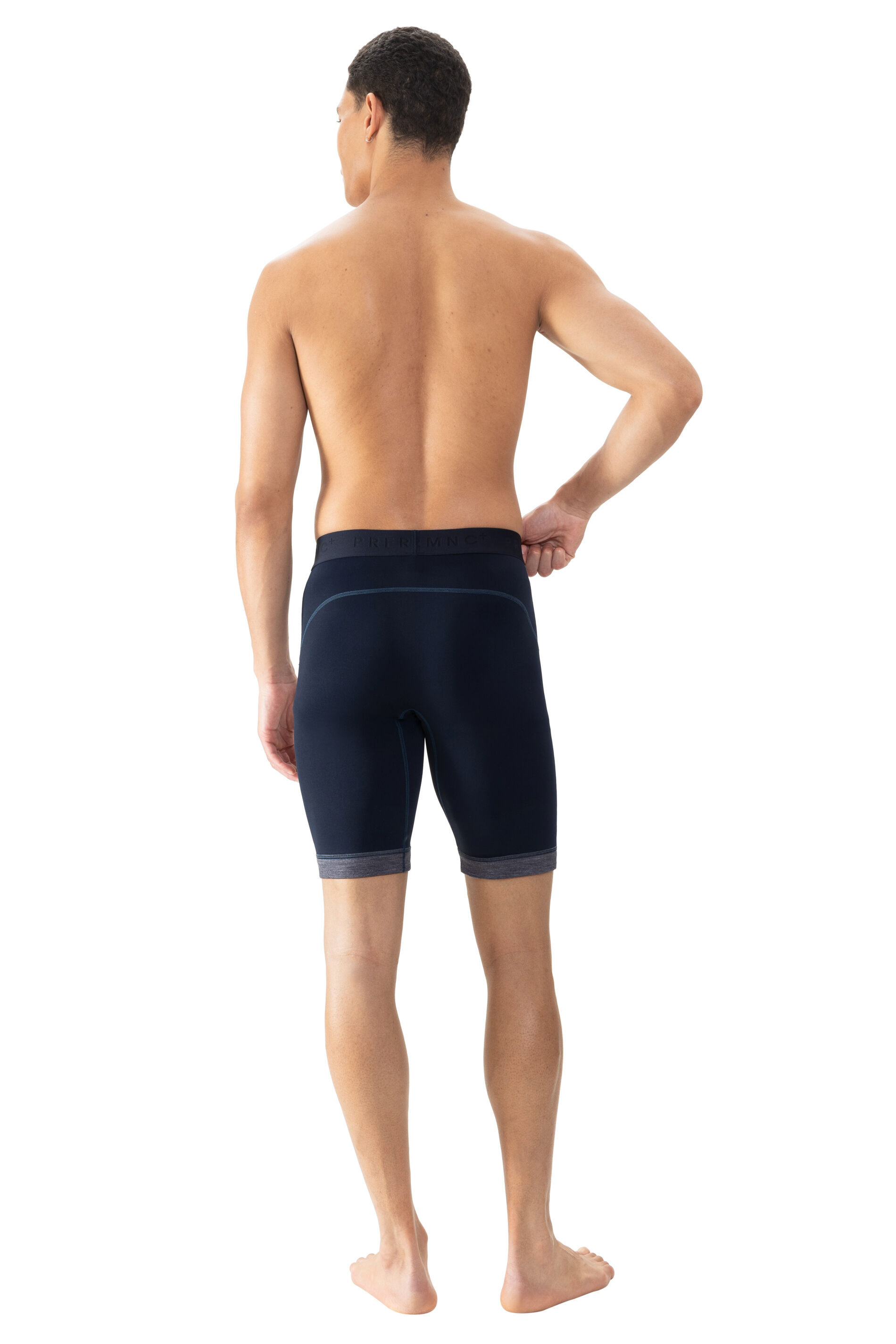 Mey heren cyclist Prfrmnc+, thermo longshort jeansblauw