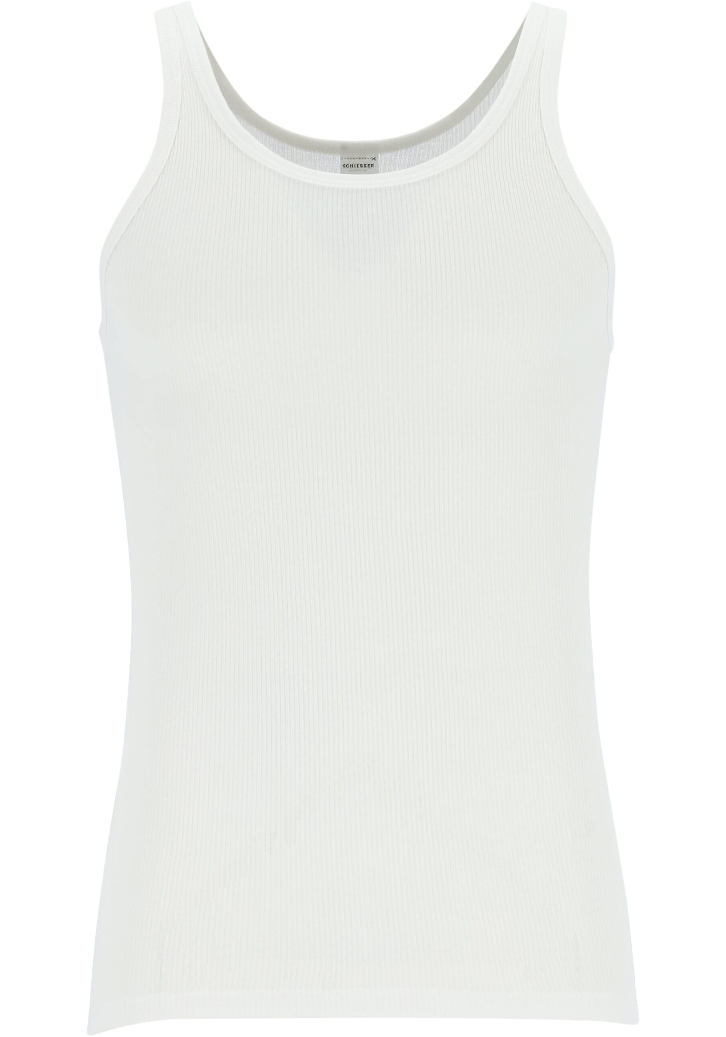 SCHIESSER Original Classics singlet (1-pack), Doppelribb, wit          