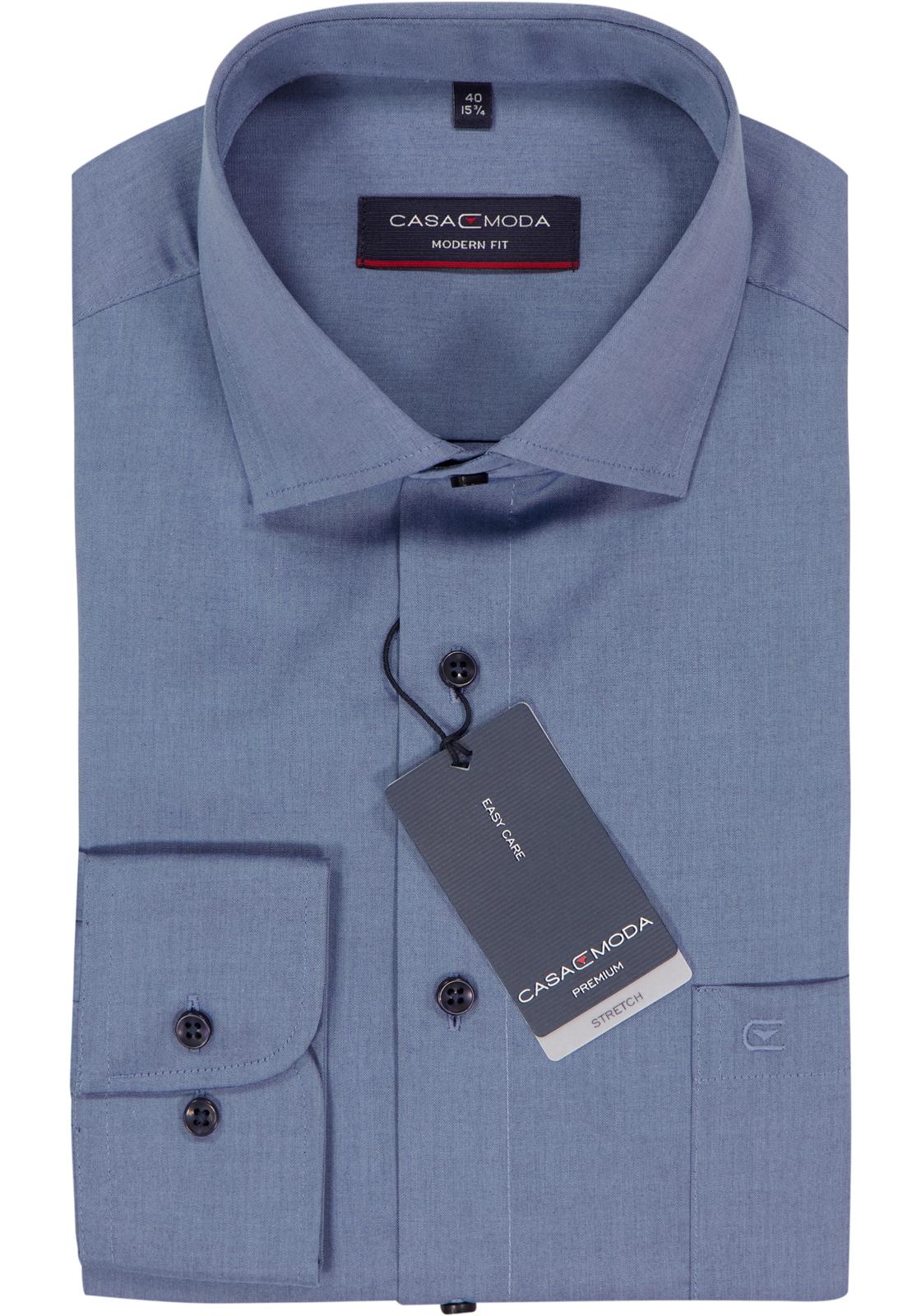 CASA MODA modern fit overhemd, popeline, blauw CASA MODA modern fit overhemd, popeline, blauw
