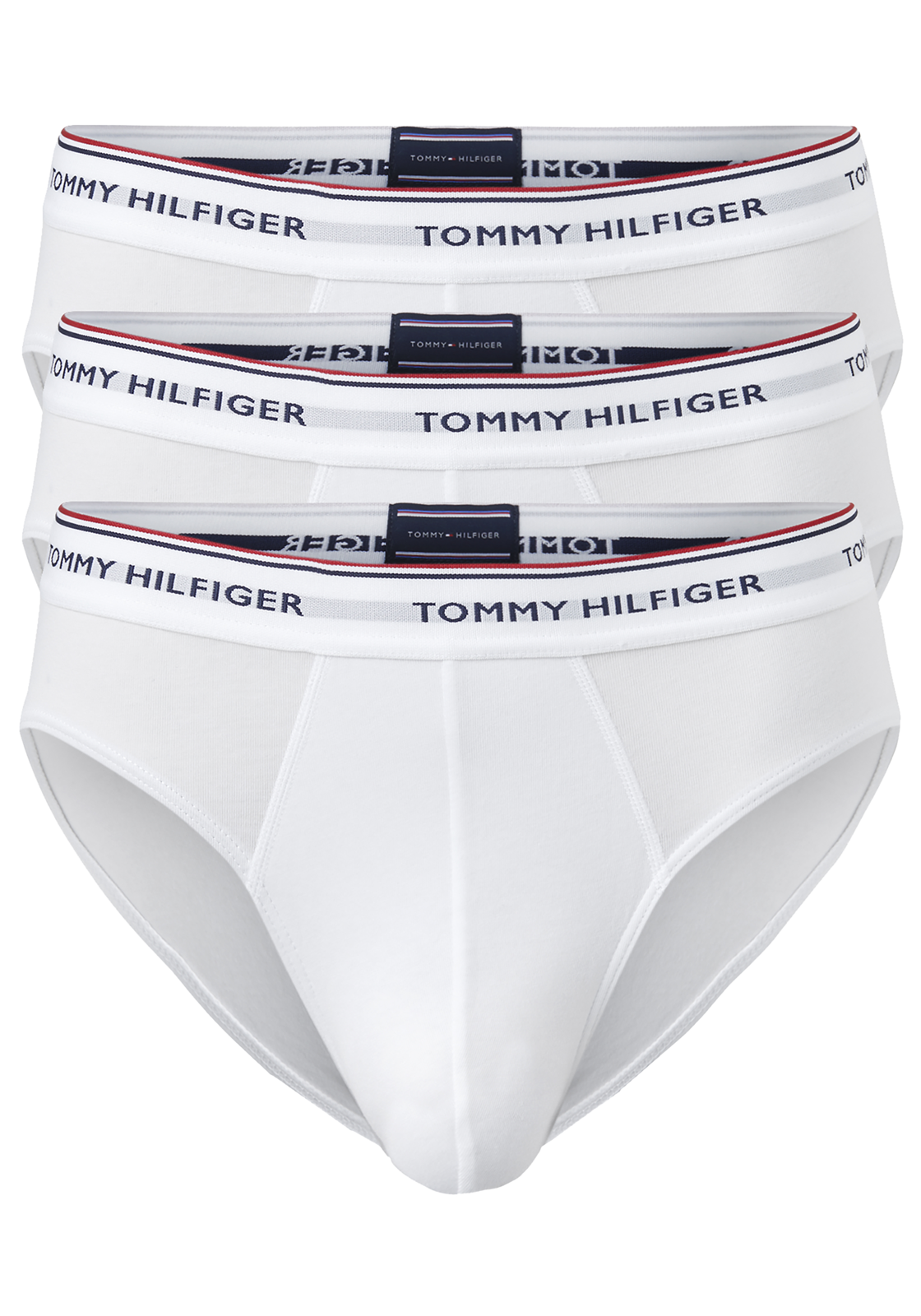 1-8718772650089_tommy_hilfiger_ondergoed_HR Tommy Hilfiger slips (3-pack), heren slips zonder gulp, wit