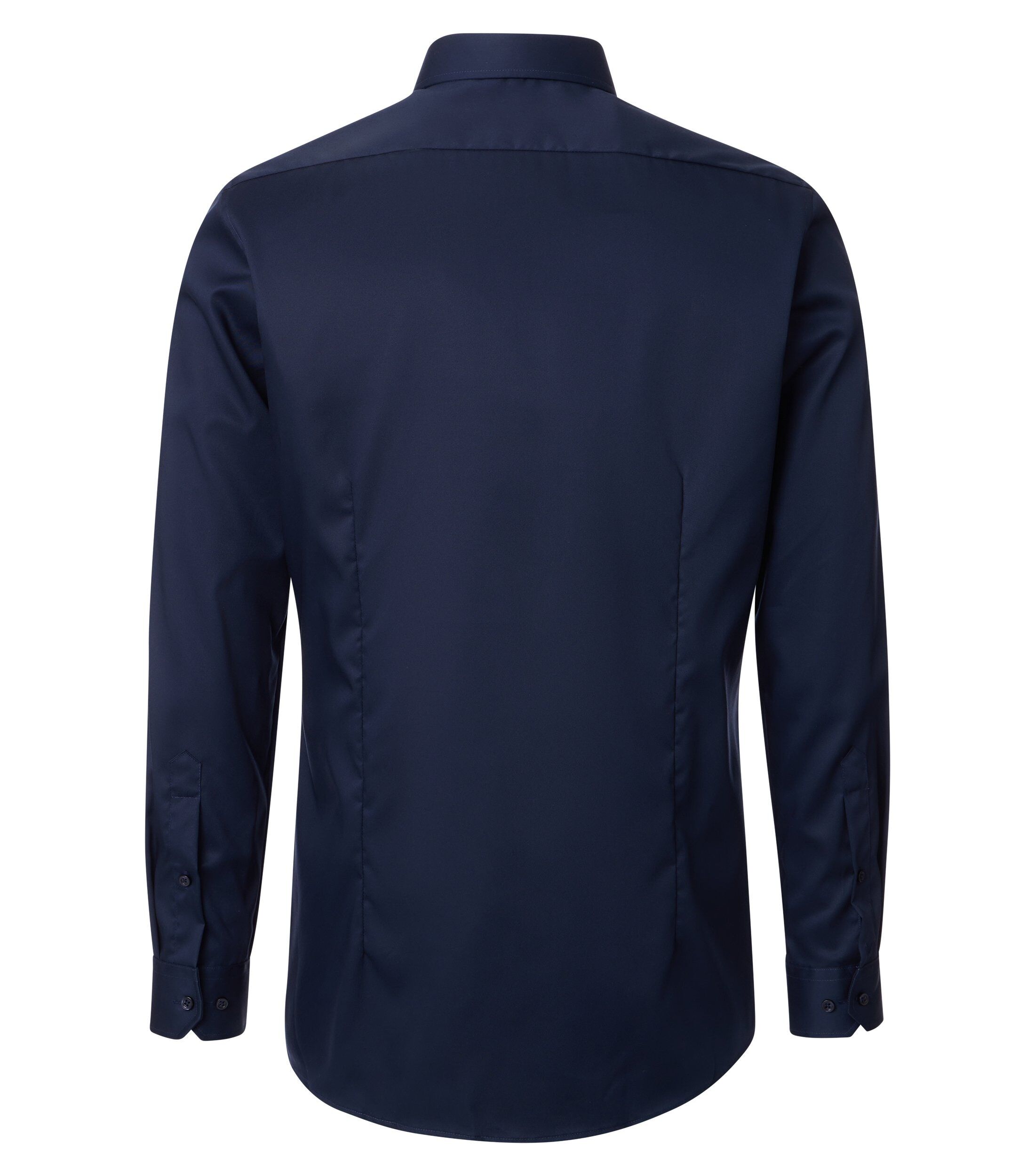 VENTI body fit overhemd, twill, donkerblauw