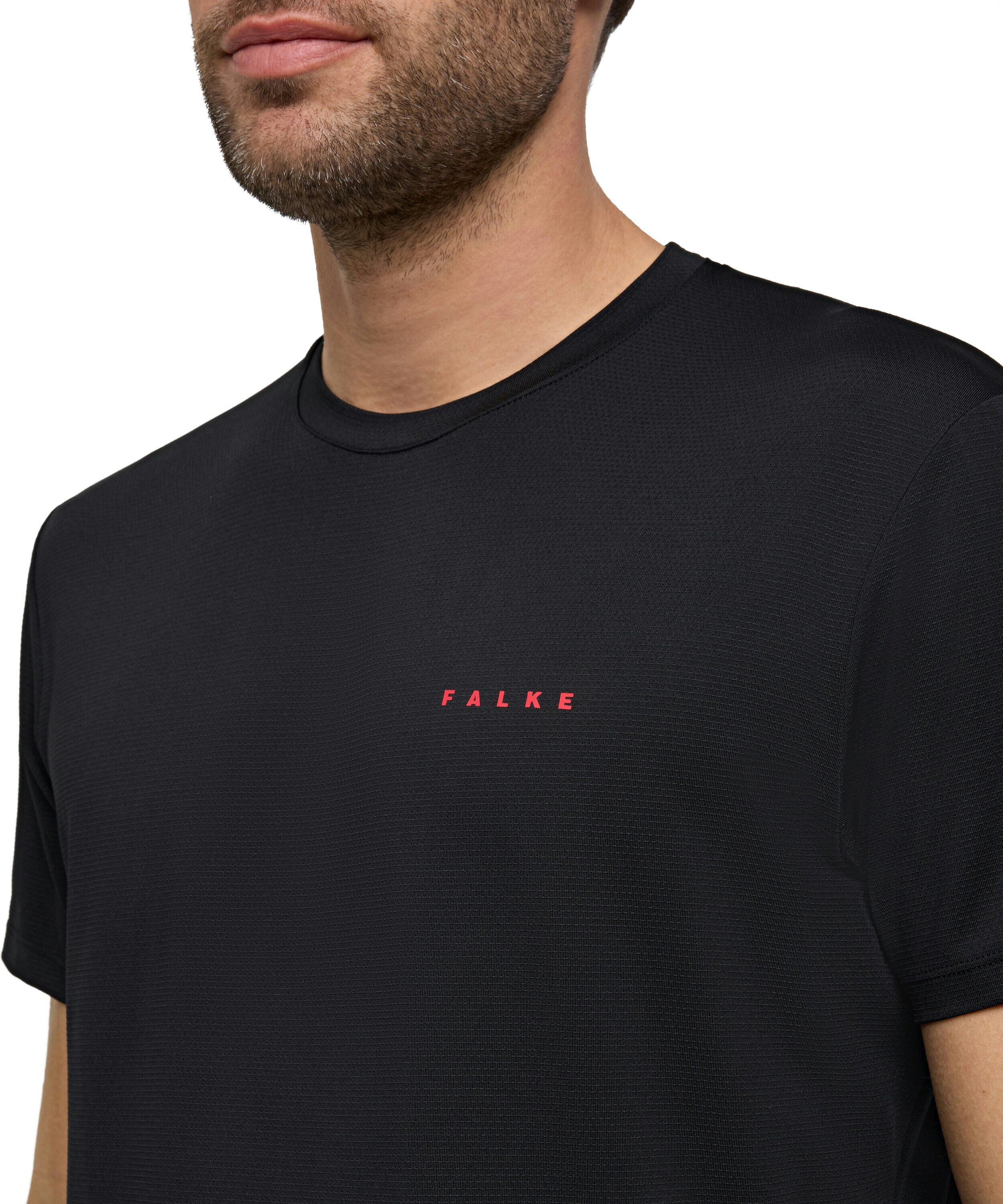 FALKE heren training T-shirt, zwart (black)