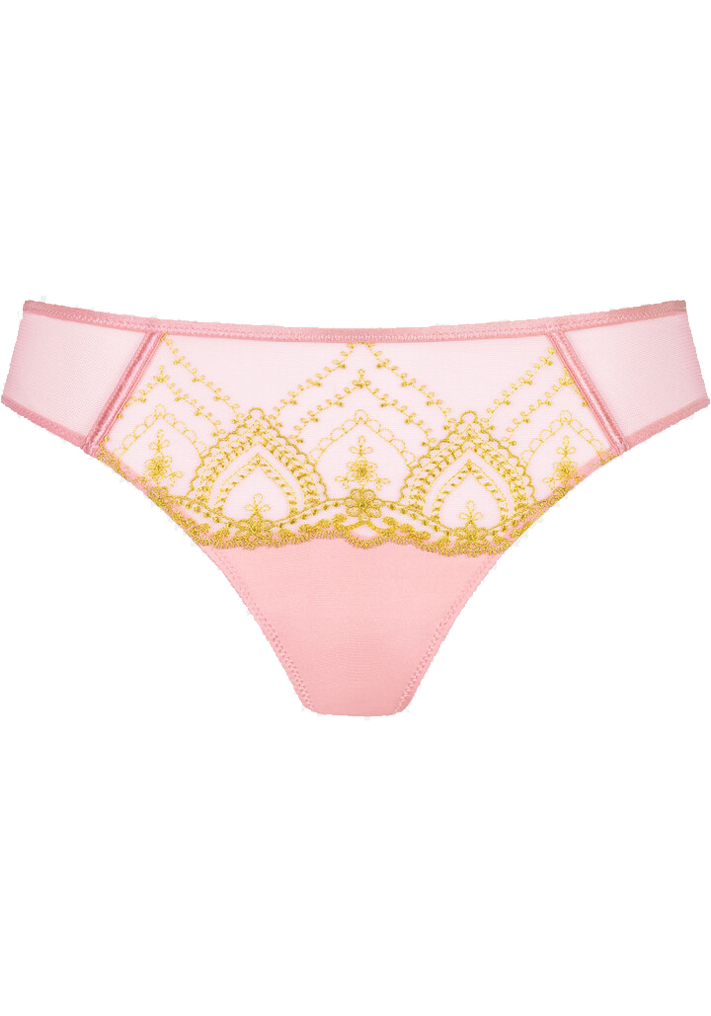 Mey dames mini brief Mysterious, minislip, roze met geel