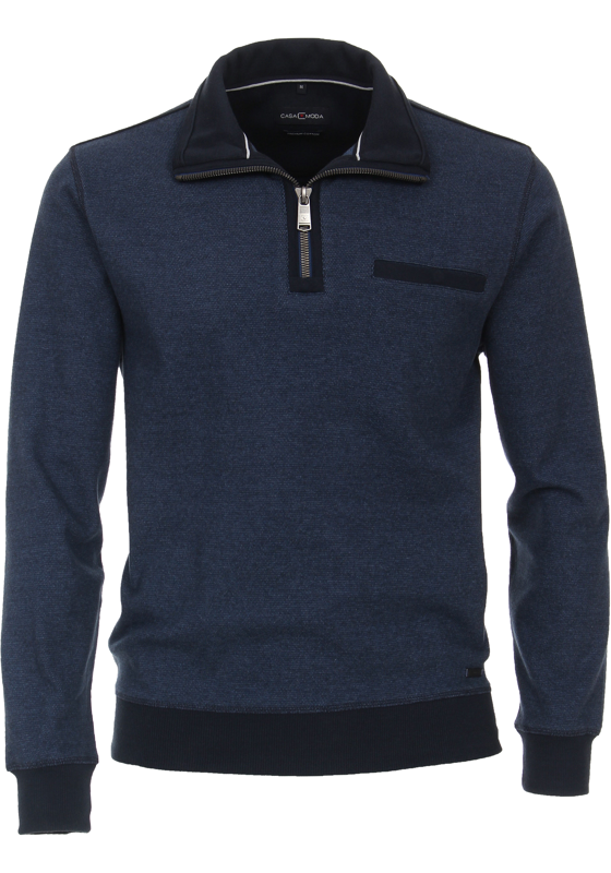 CASA MODA comfort fit schipperstrui, blauw melange CASA MODA comfort fit schipperstrui, blauw melange