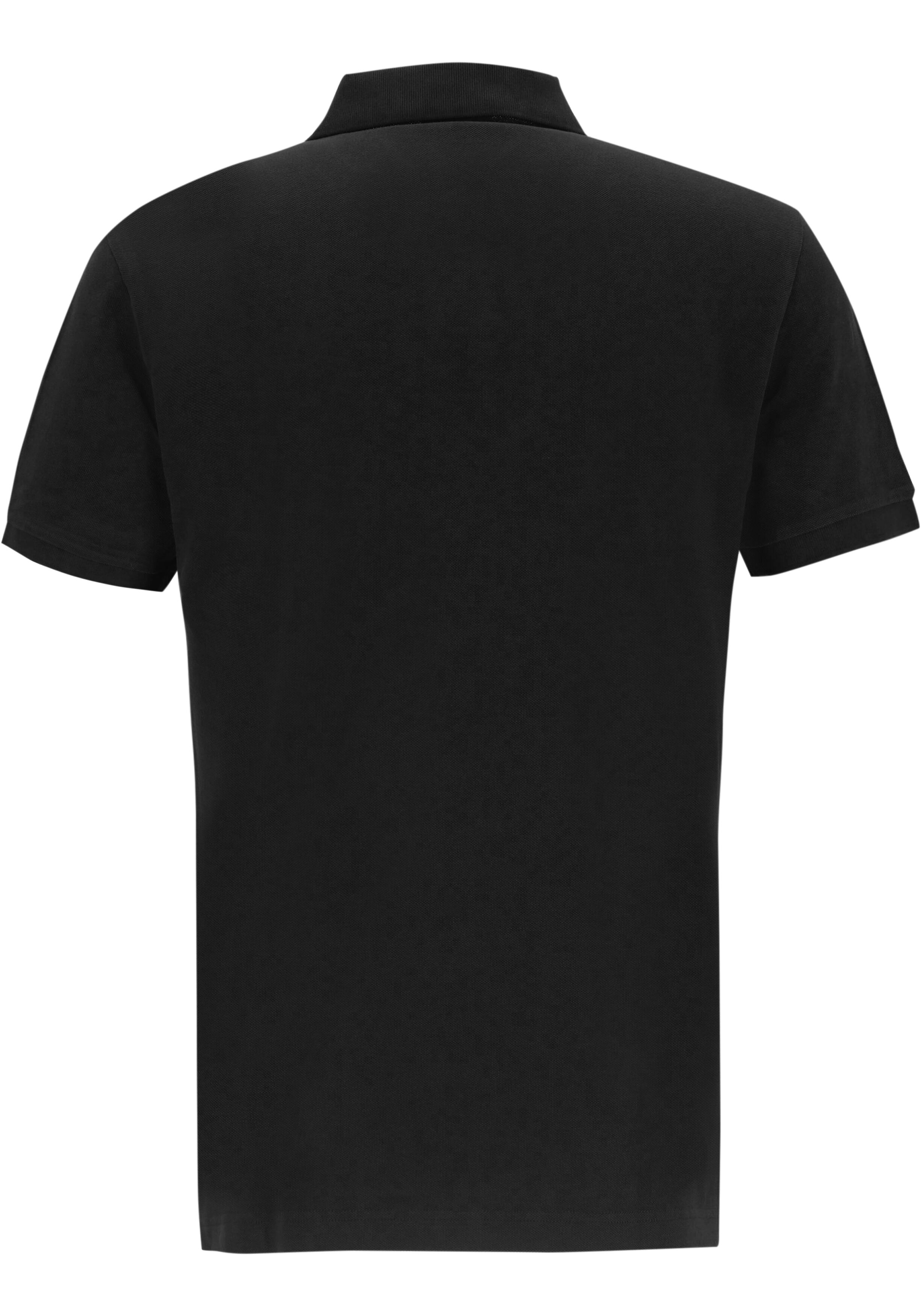 Profuomo slim fit heren polo, zwart