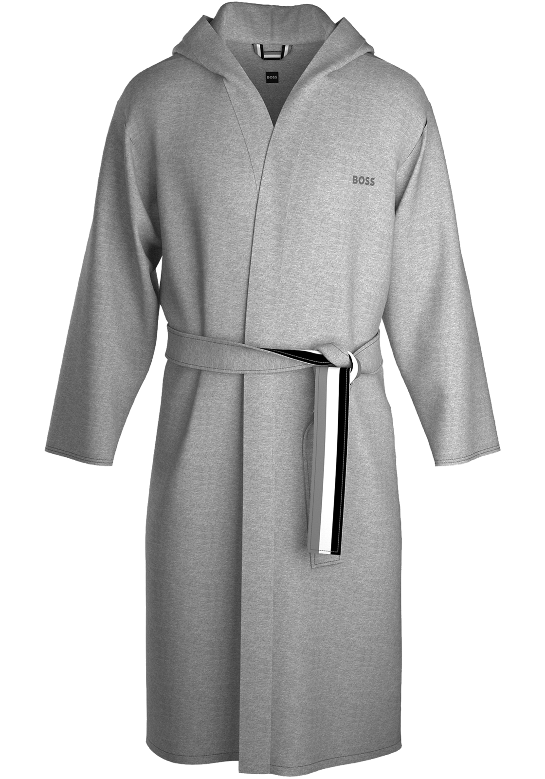 1-4063539501017-50503142-033-badjas-hugo_boss_HR BOSS Iconic French Terry Robe, heren badjas (middeldik), middengrijs