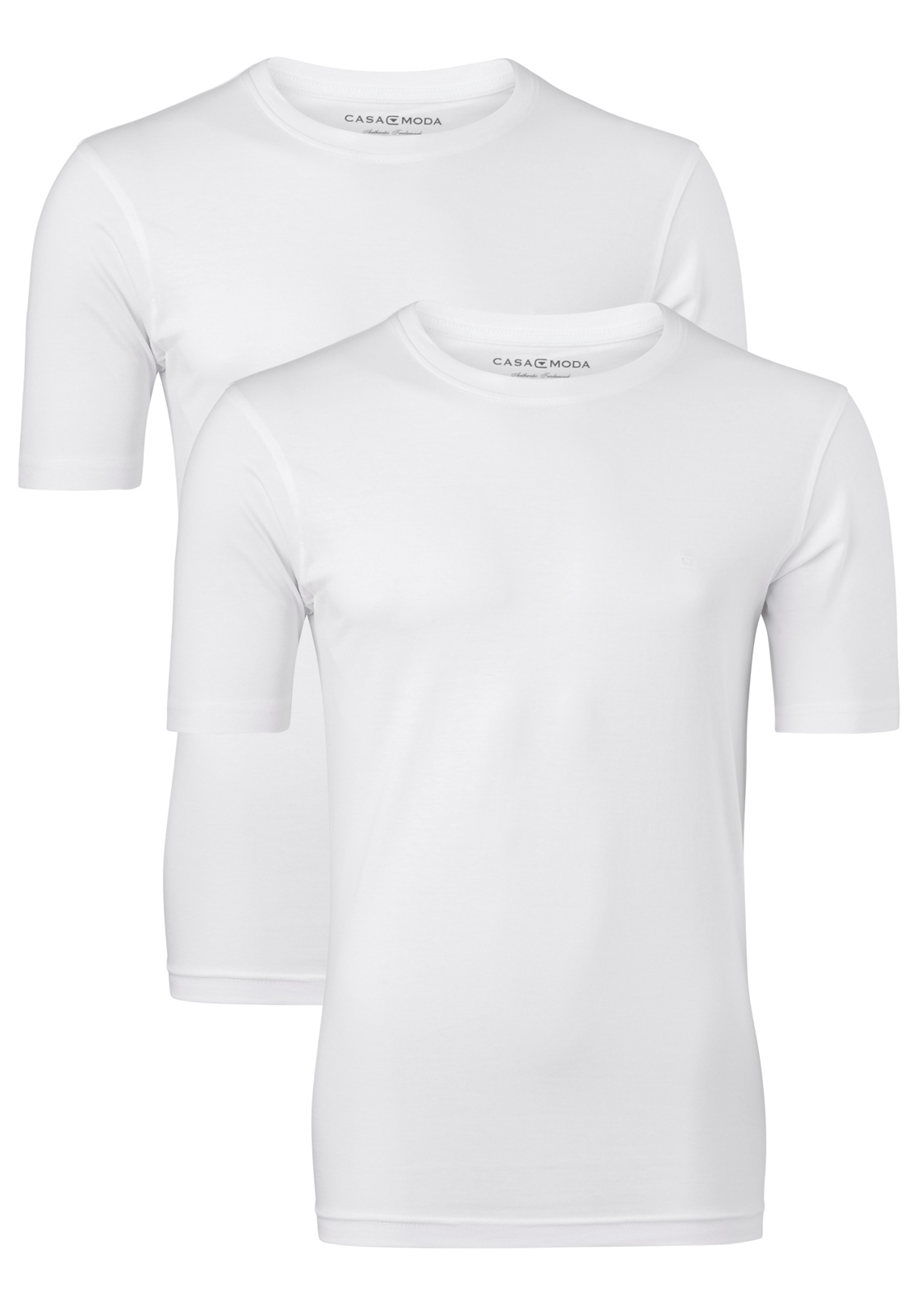 casa_moda_t-shirts_o_hals CASA MODA T-shirts (2-pack), O-neck, wit