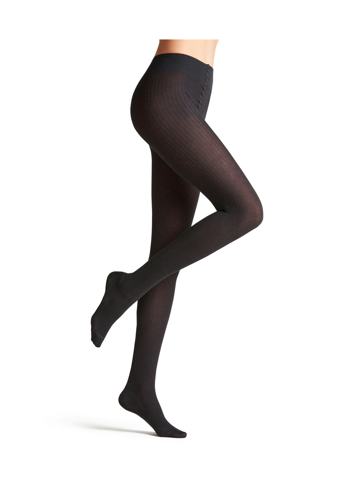 FALKE Family Rib TI dames panty, anthra.melange FALKE Family Rib TI dames panty, anthra.melange