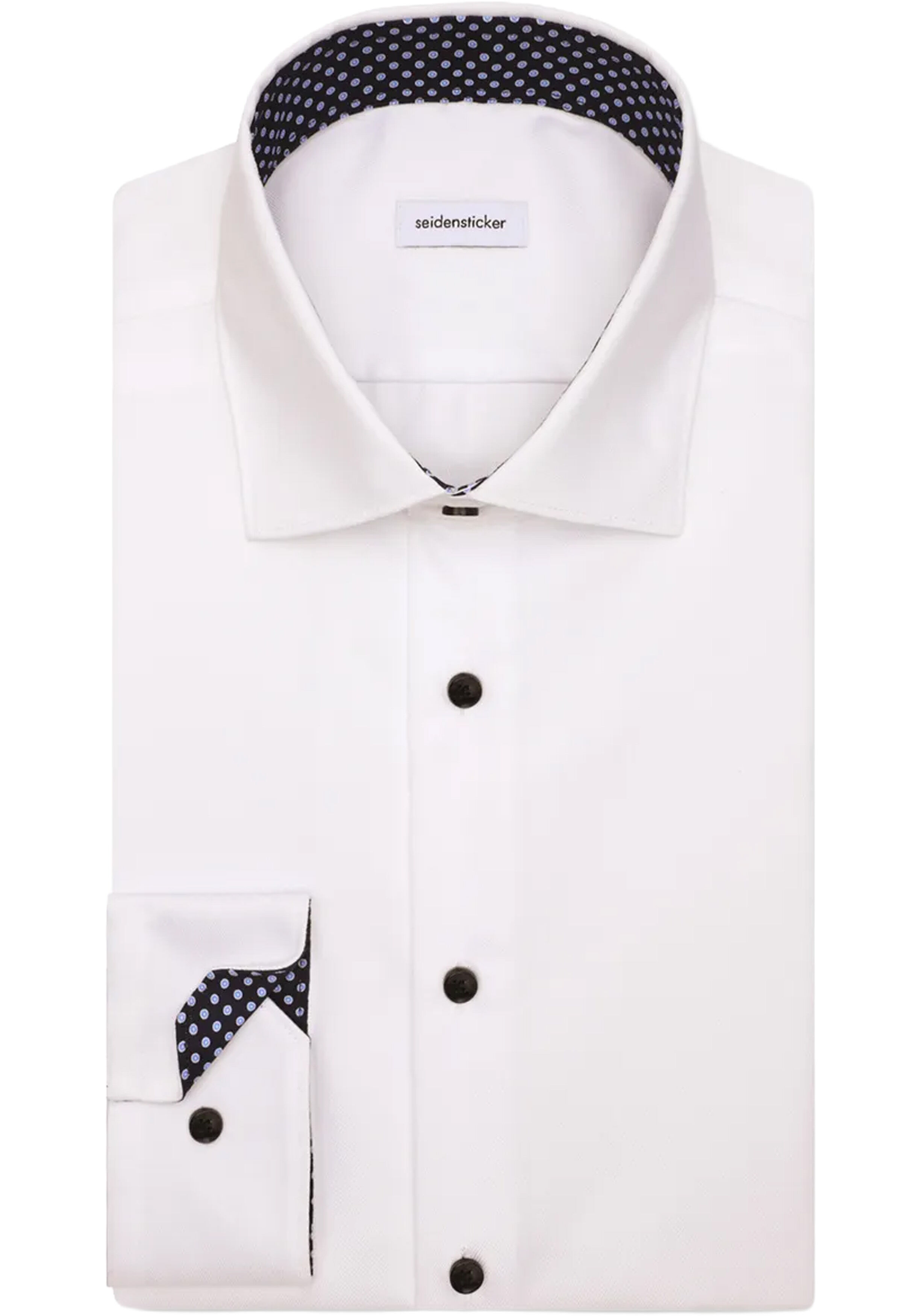 Seidensticker x-slim fit overhemd, popeline, wit