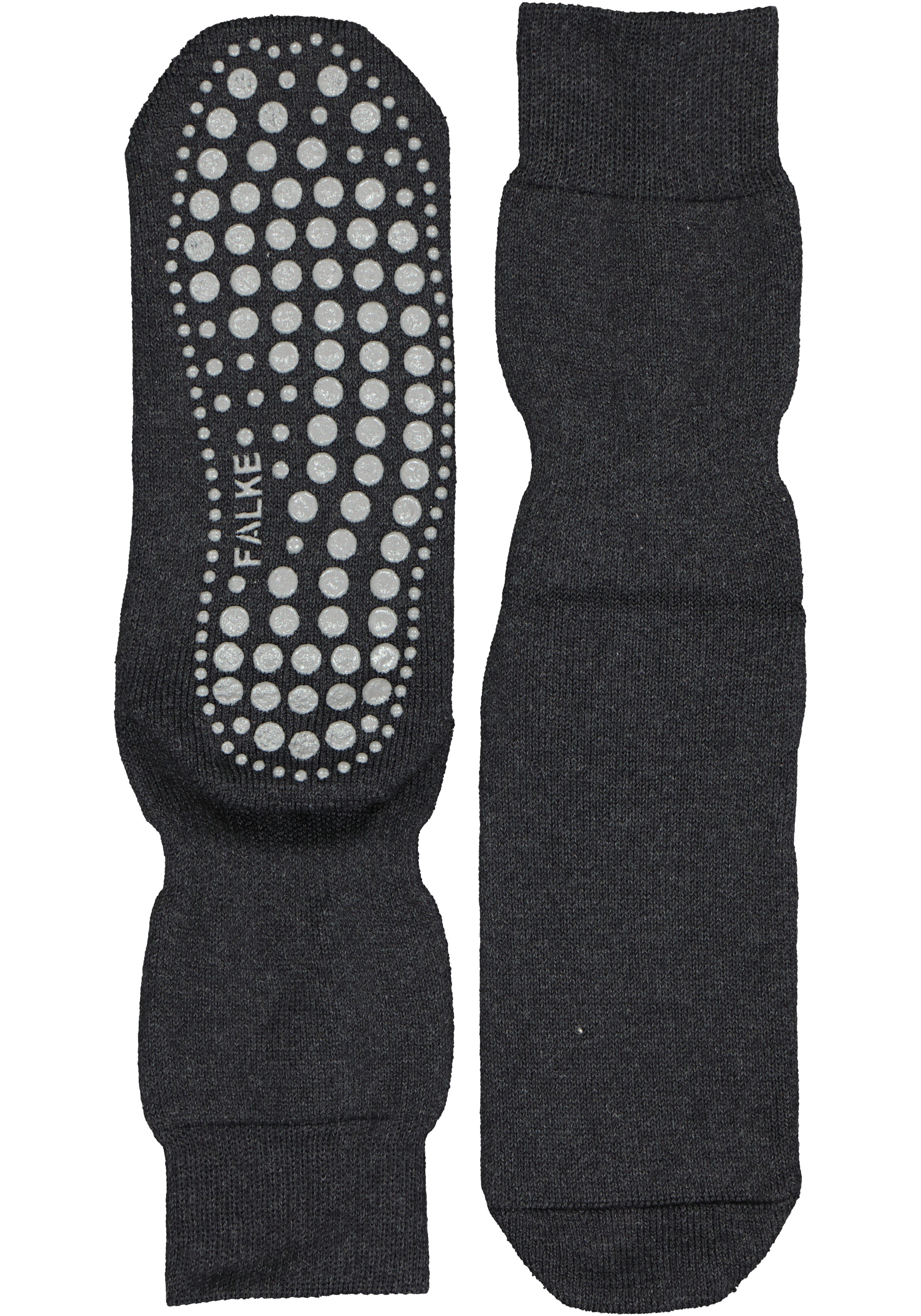FALKE Homepads unisex huissokken, antraciet grijs (asphalt melange)
