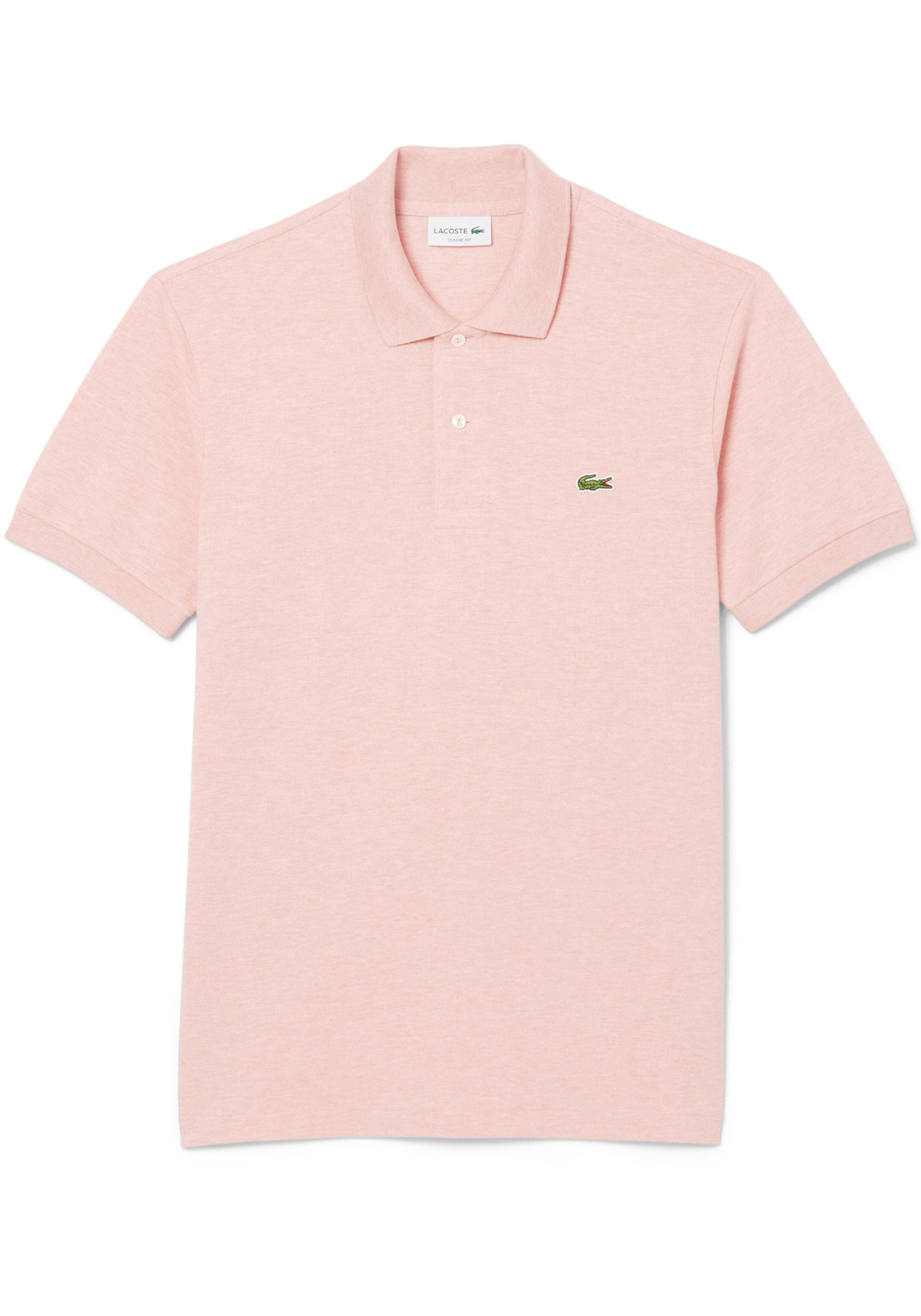 Lacoste Classic Fit polo, roze melange