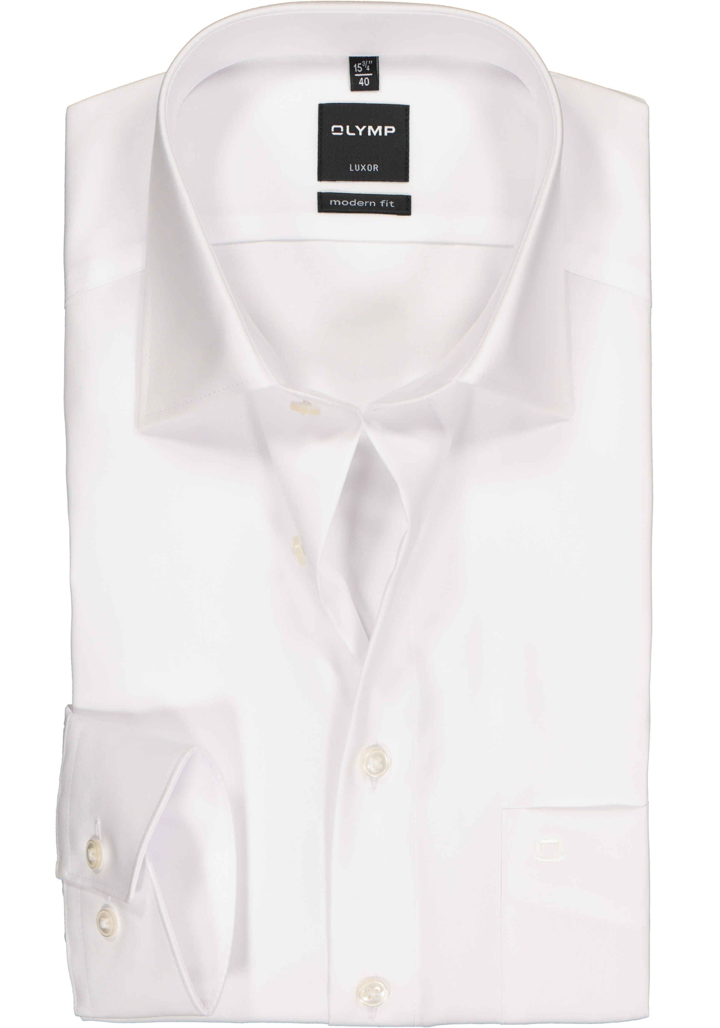 OLYMP Luxor modern fit overhemd, wit