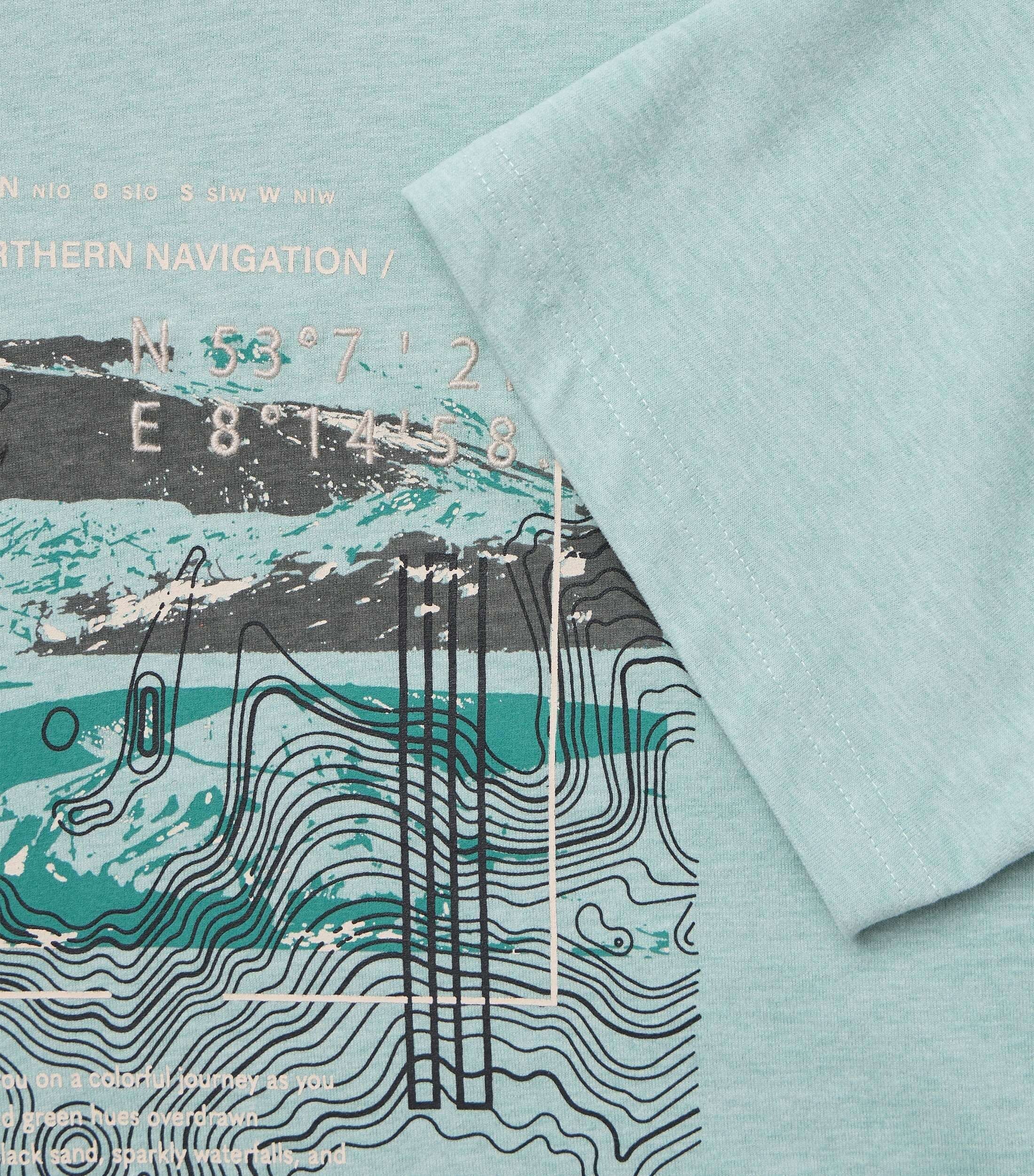 CASA MODA comfort fit heren T-shirt, turquoise