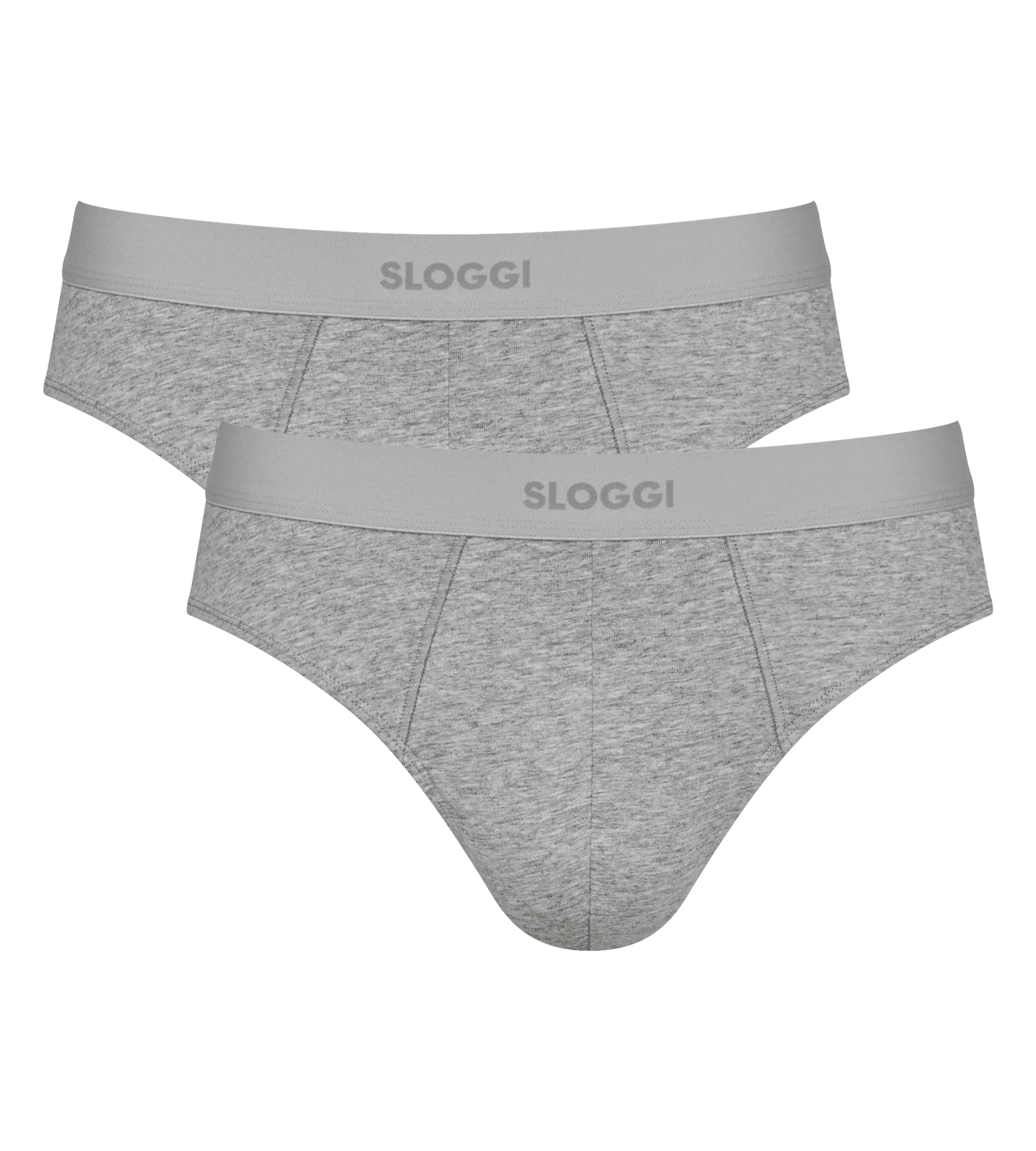 Sloggi Men EVER Ease Brief, heren slip (2-pack), donkergrijs melange