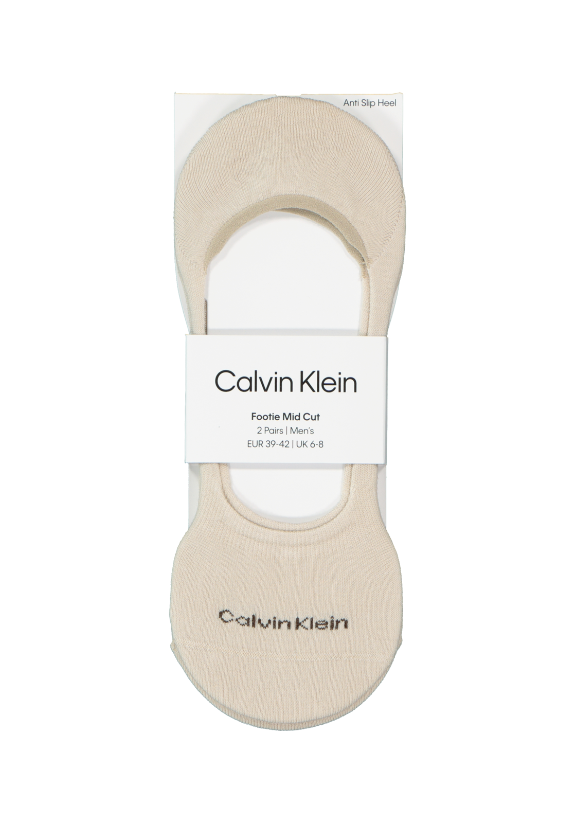4-8720245218498_ck_sok_2p_HR Calvin Klein Luca herensokken (2-pack), onzichtbare sneakersokken, beige