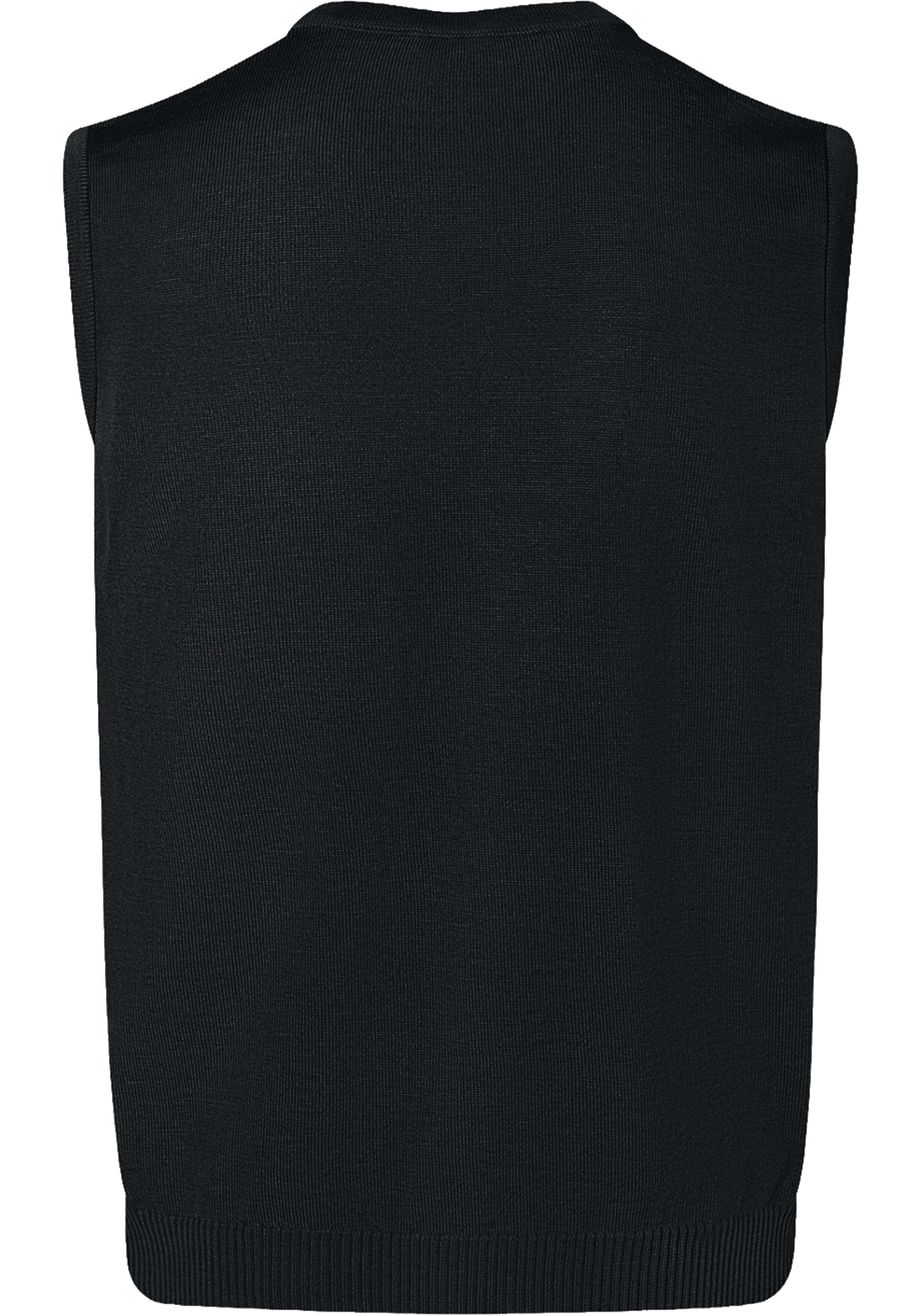 MAERZ Classic Fit heren spencer wol, zwart