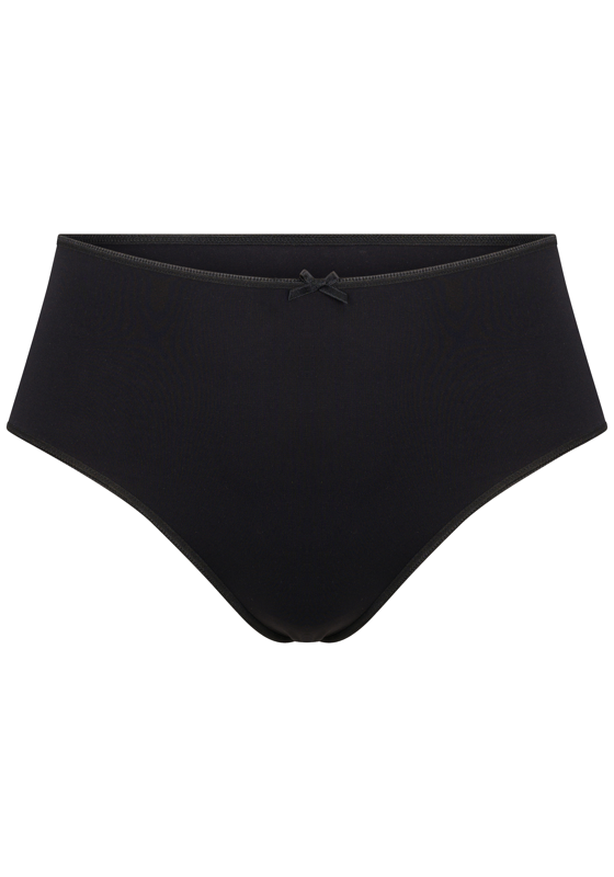 RJ Bodywear Pure Color dames maxi string, zwart RJ Bodywear Pure Color dames maxi string, zwart