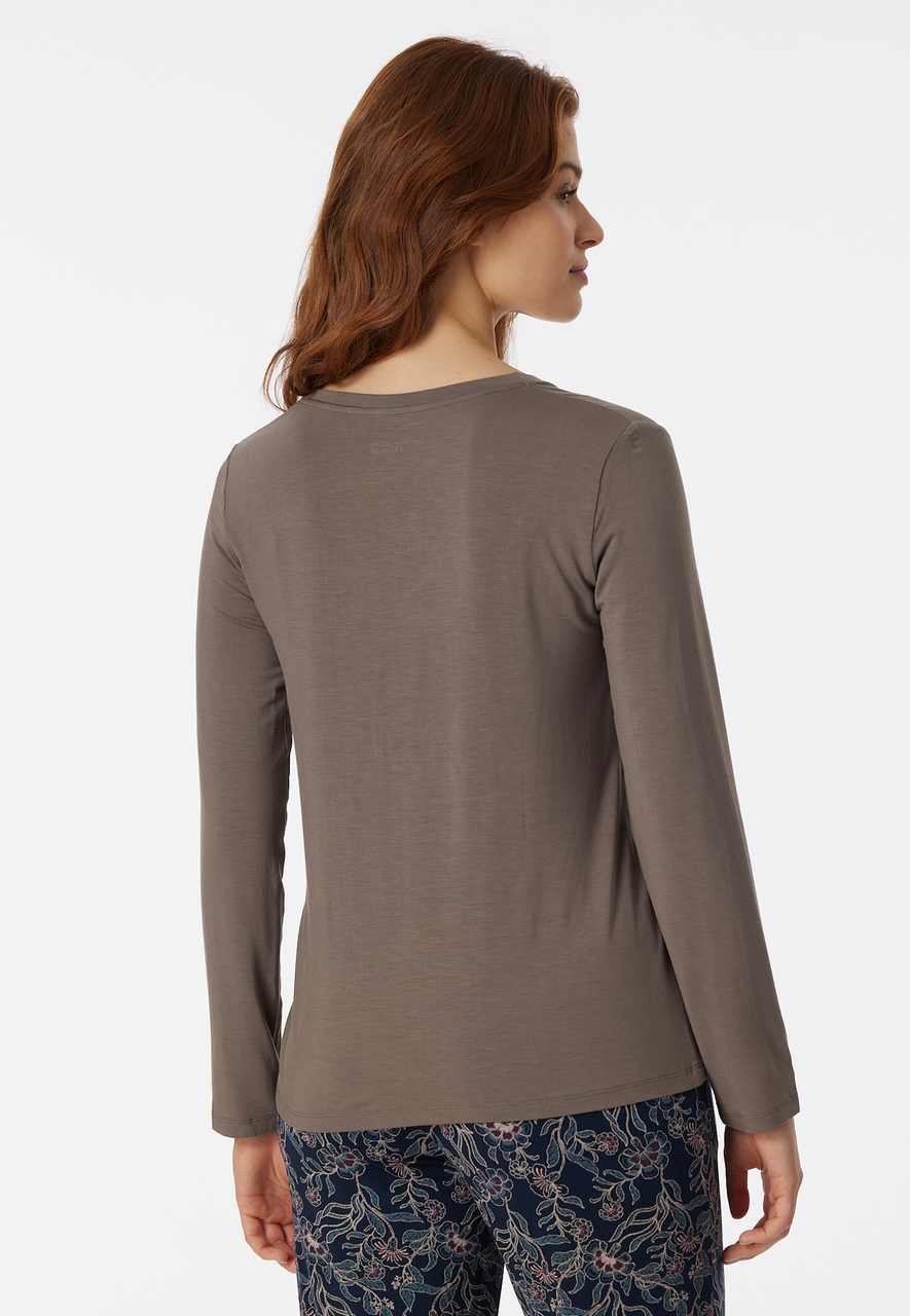 Schiesser Slaapshirt met lange mouwen Modal - Mix Relax dames