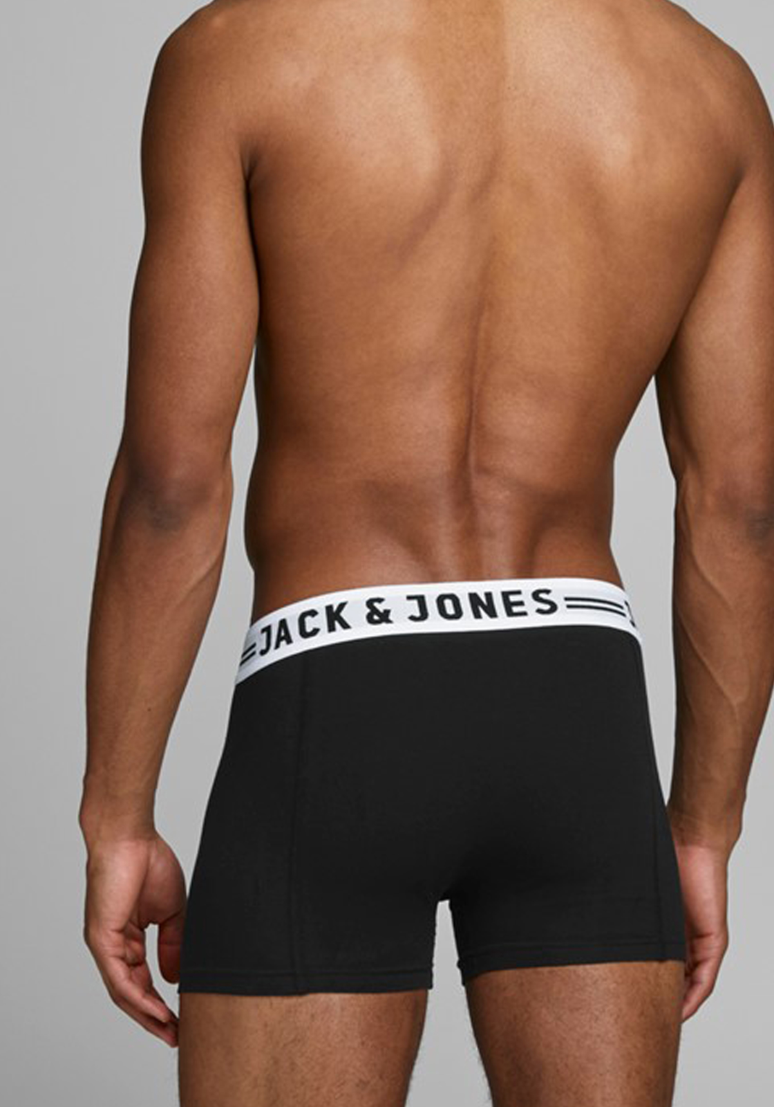 07-5712066789137-jack_and_jones-boxers-zwart-3p_HR Jack & Jones heren boxers Sense trunks (3-pack), zwart
