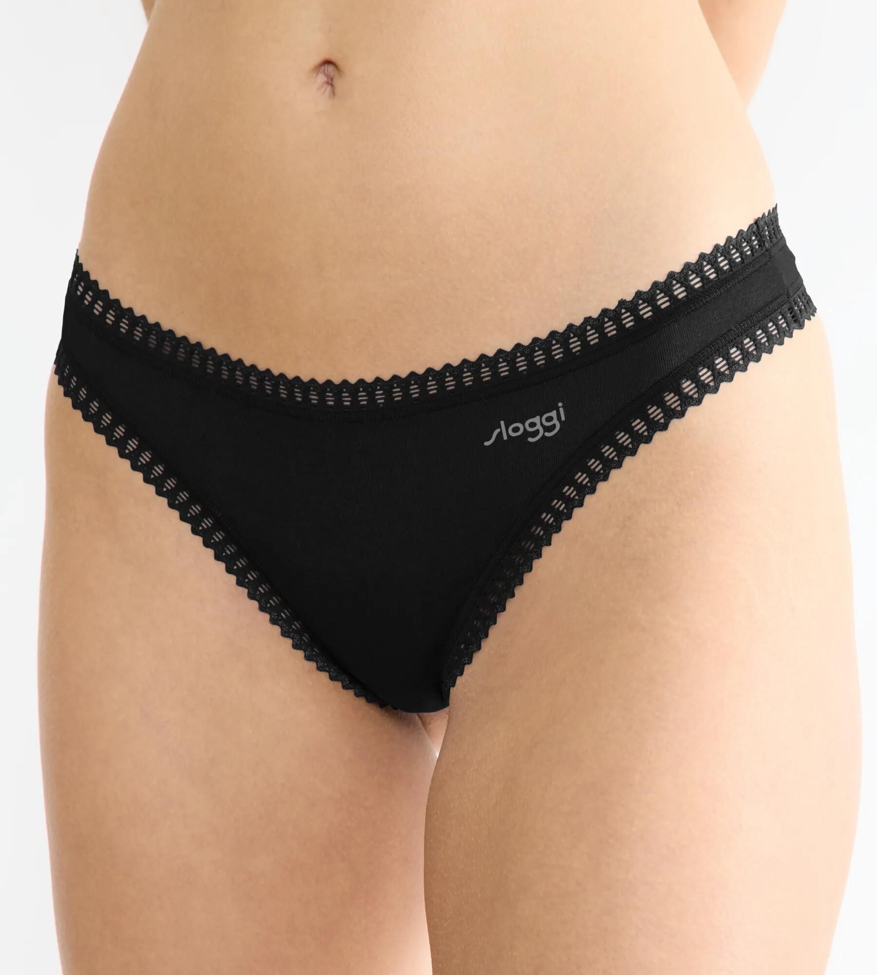 Sloggi Women GO Crush String (3-pack), dames string, zwart