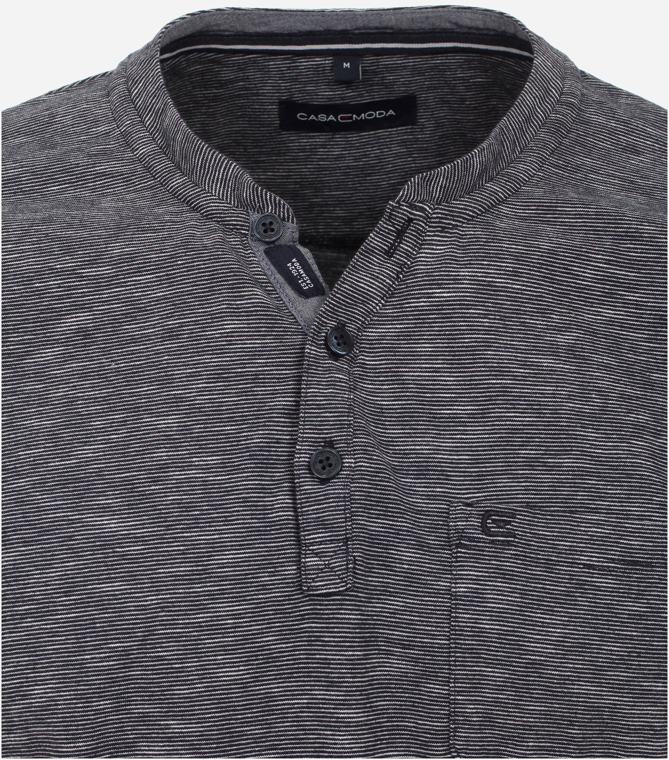 CASA MODA comfort fit heren T-shirt, blauw dessin