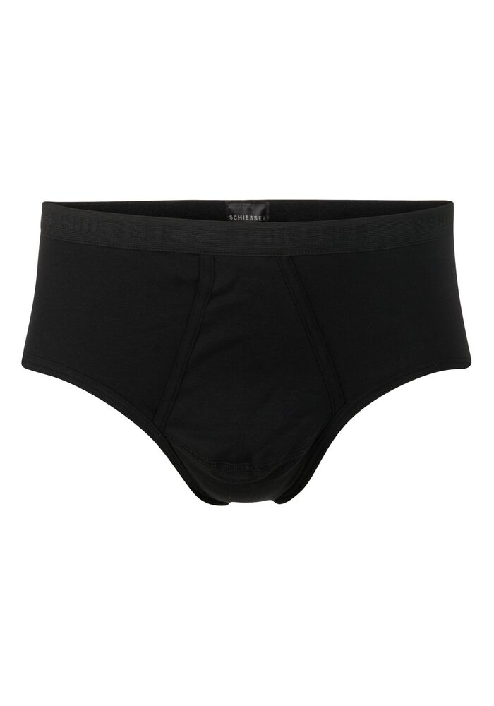 SCHIESSER Original Feinripp sportslip (1-pack), met gulp, zwart