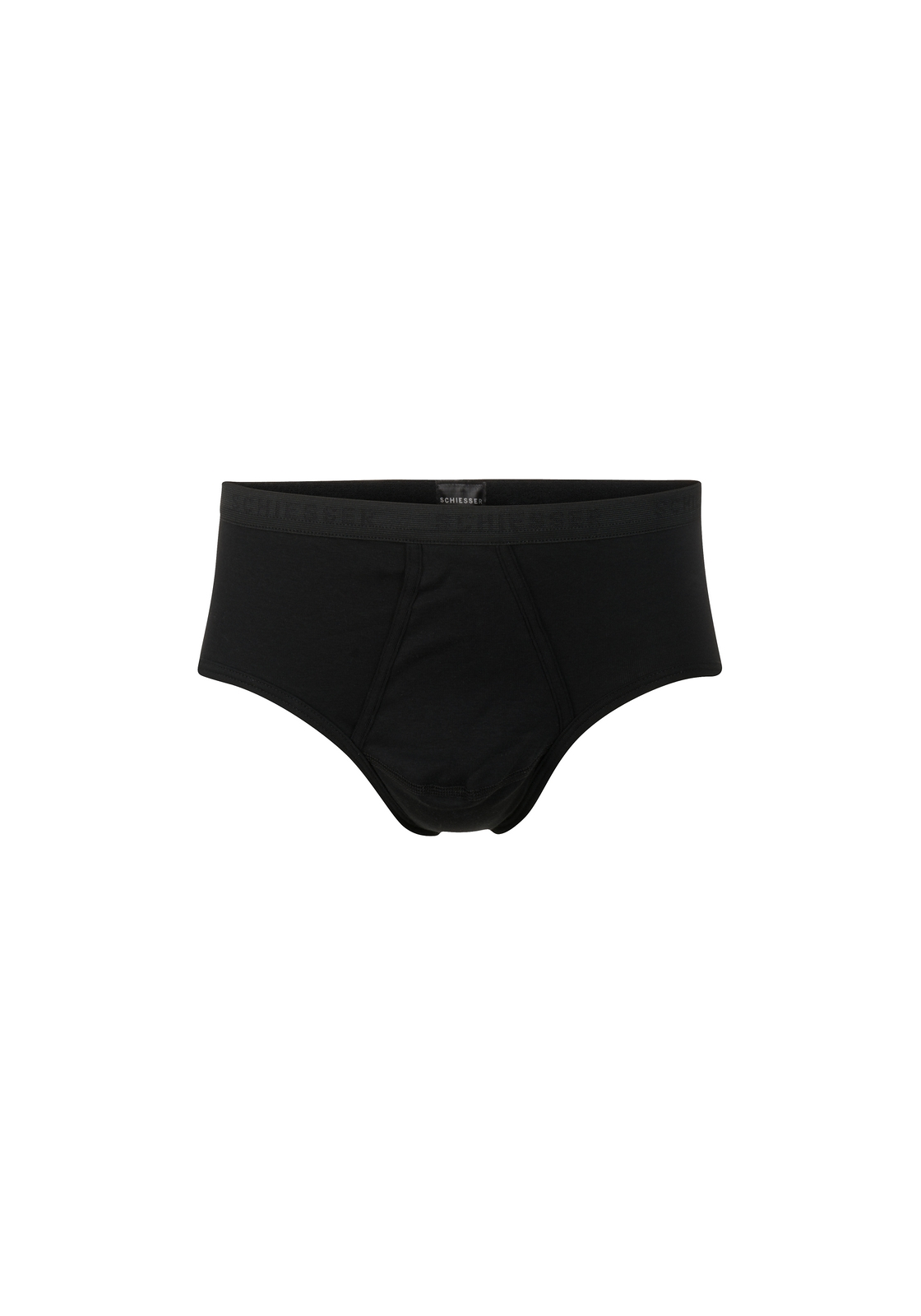 Schiesser_heren_ondergoed_slip_zwart SCHIESSER Original Feinripp sportslip (1-pack), met gulp, zwart