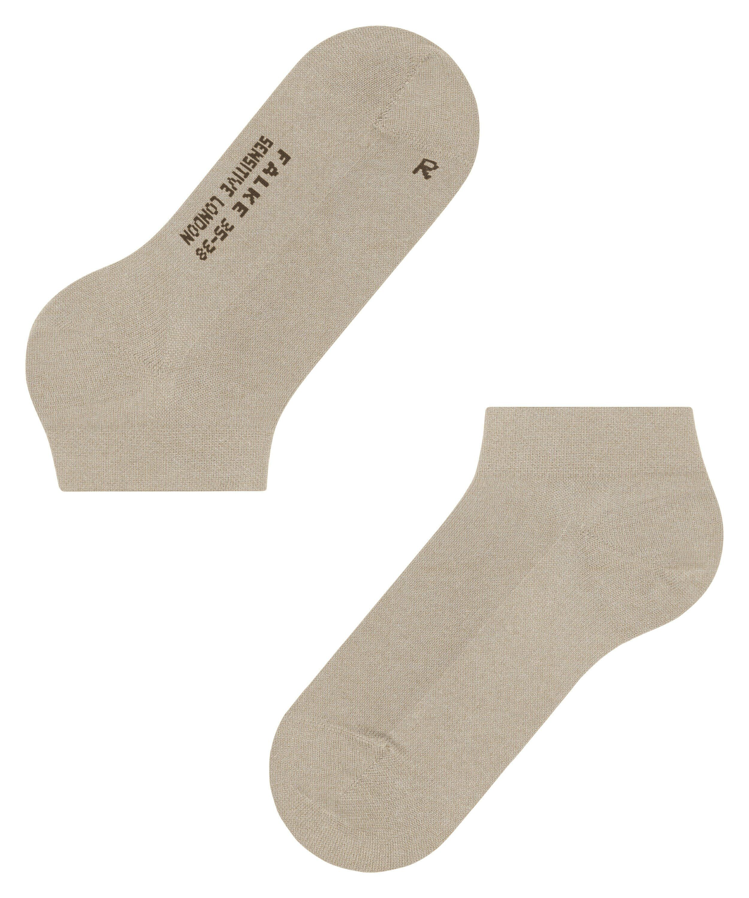 FALKE Sensitive London dames sneakersokken, beige (linen melange)