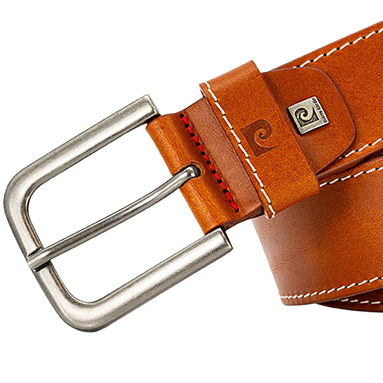 PIERRE CARDIN leren heren riem, cognac
