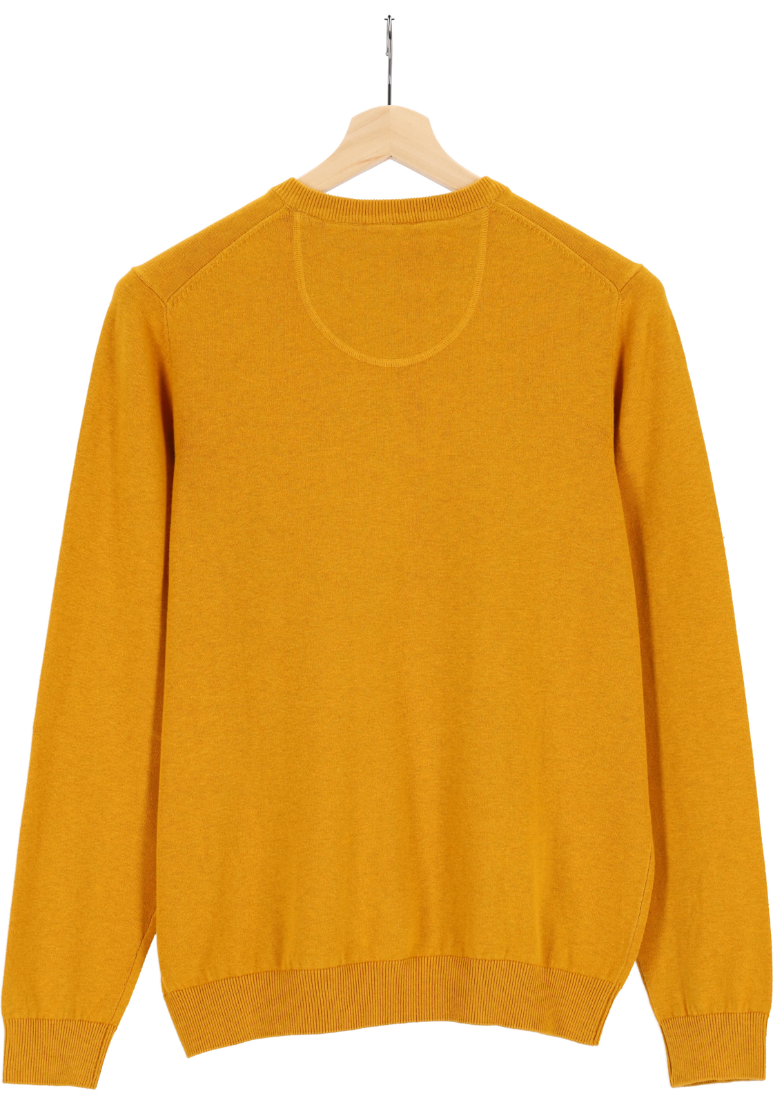 5-4055987813033-marvelis-MRVLS_TR_kleur_19901084_hanger_HR MARVELIS modern fit trui katoen, V-hals, okergeel