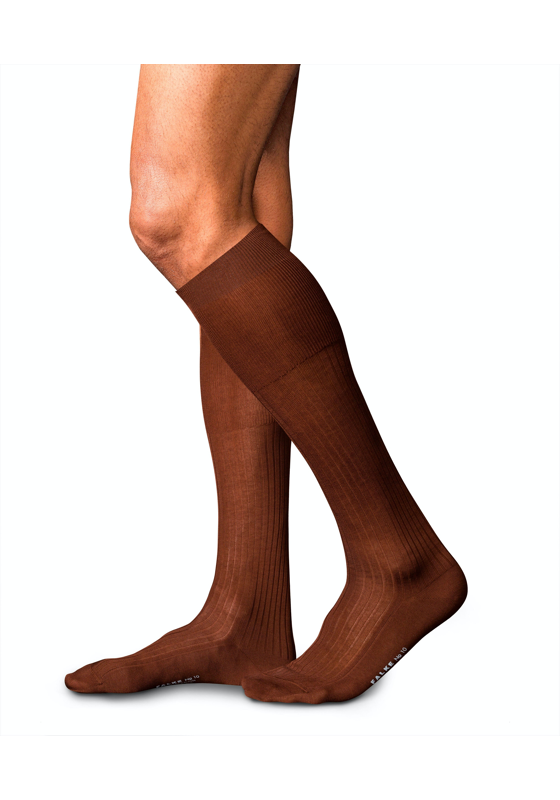 FALKE No. 10 Pure Fil d Ecosse herensokken, bruin (acacia) FALKE No. 10 Pure Fil d Ecosse herensokken, bruin (acacia)