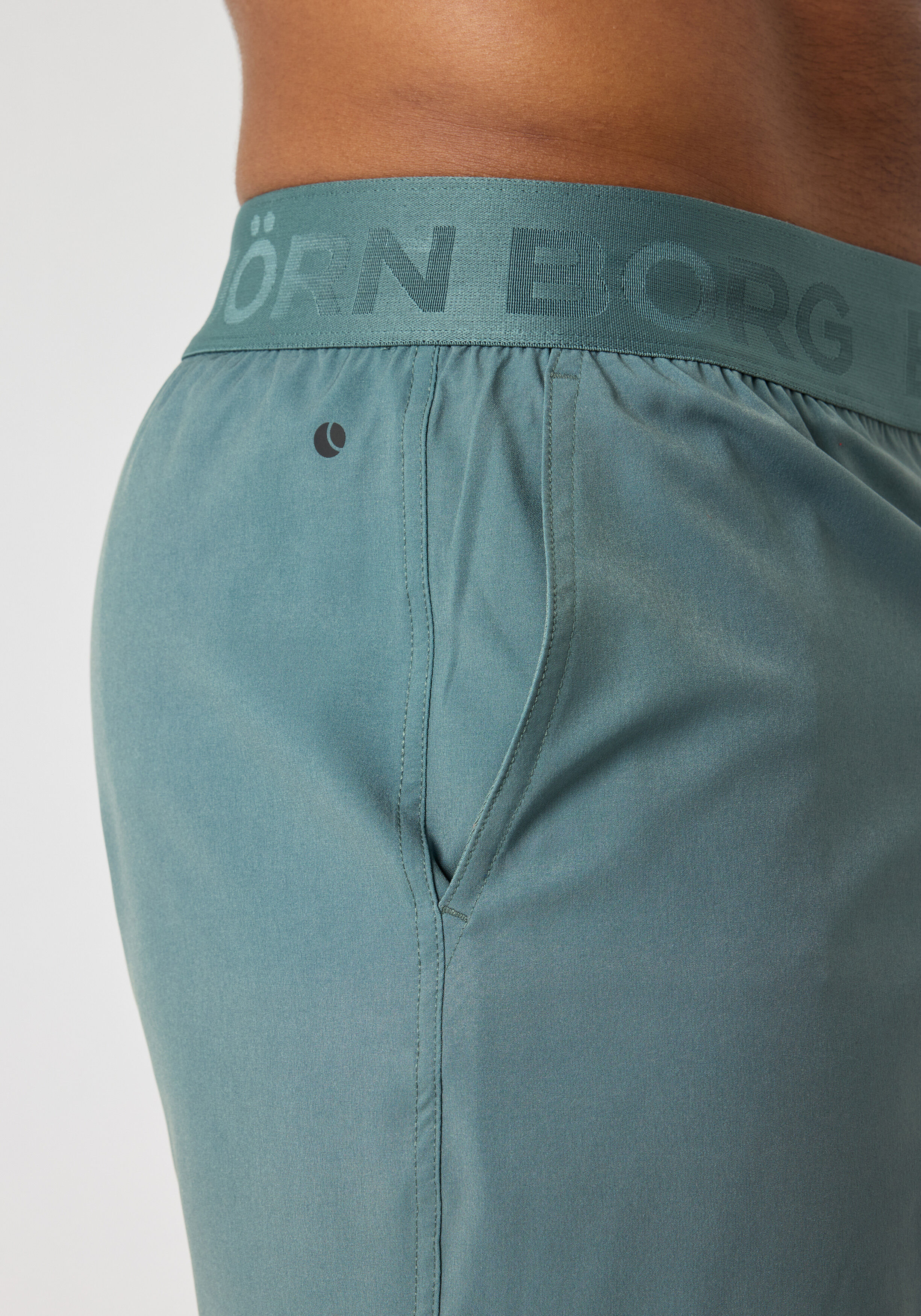 Bjorn Borg 6Inch Shorts, heren sportbroek kort, groen