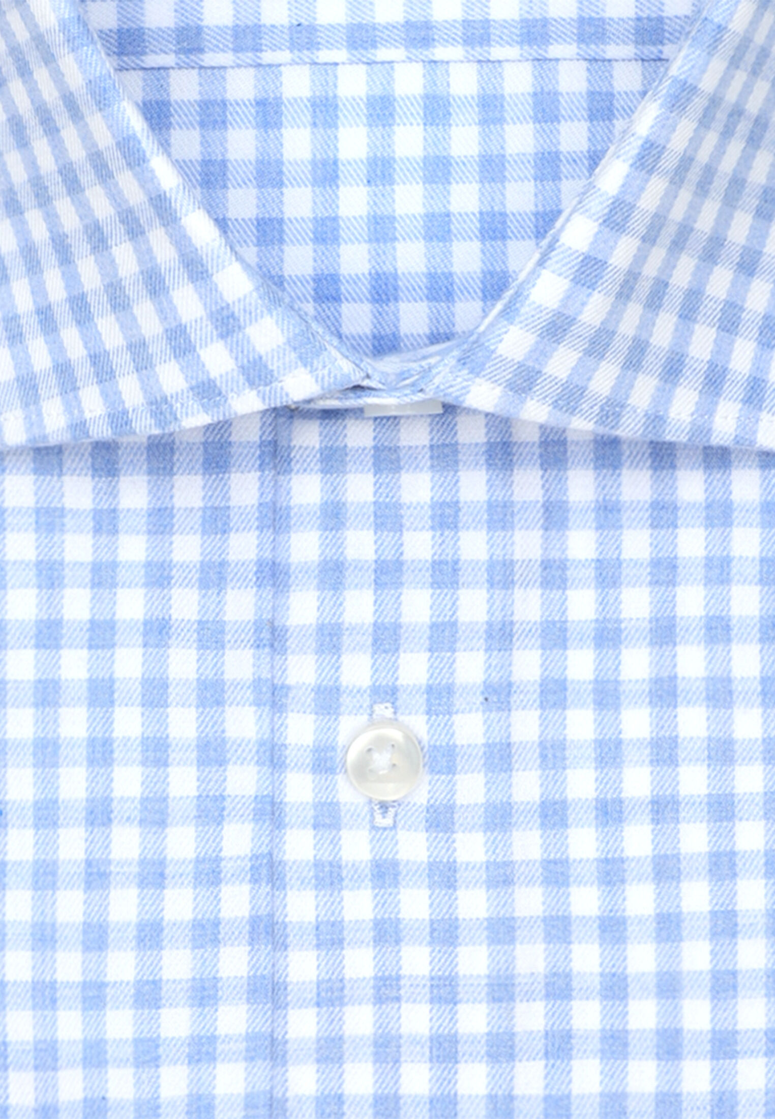 Seidensticker comfort fit overhemd, popeline, blauw geruit