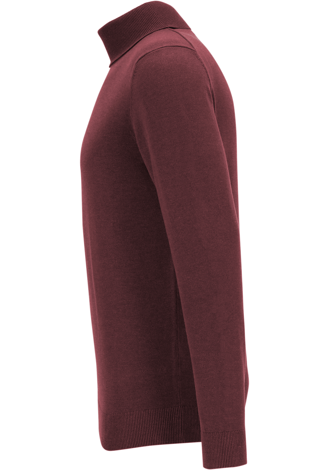 Michaelis heren trui katoenmengsel, slim fit coltrui, donkerrood Michaelis heren trui katoenmengsel, slim fit coltrui, donkerrood