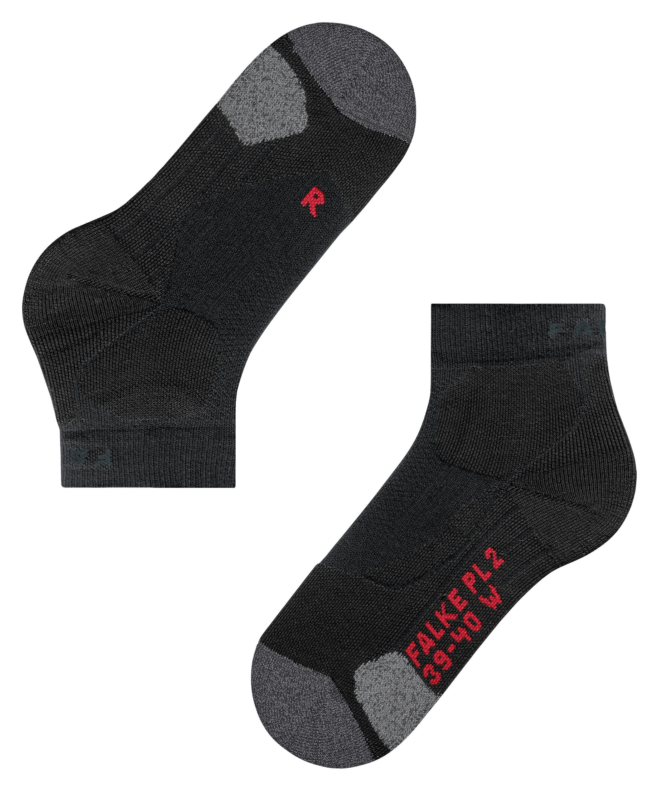FALKE PL2 Short dames padel sokken, zwart (black)