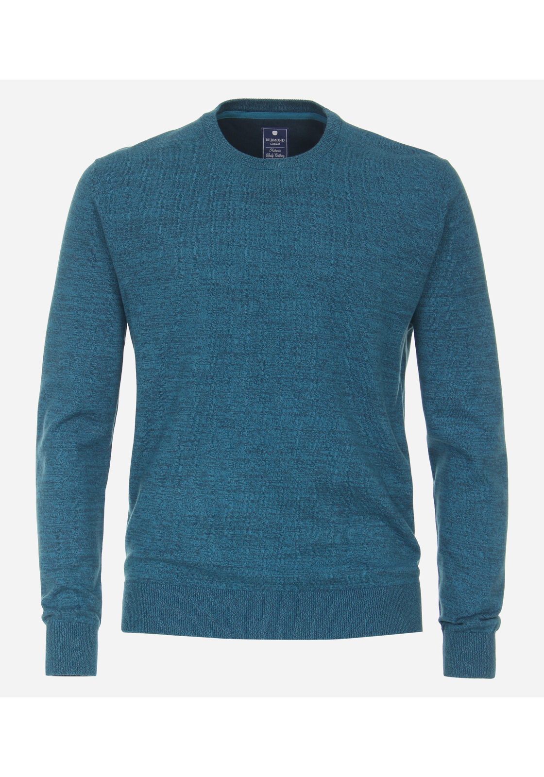 image_2_378bde42e02c472fa738e8c61f26c4a4jpgautoformatbgF3F3F3blend-alpha100blend-colorF3F3F3blend-modedarkenfitclampp Redmond heren trui katoen, O-hals, blauw (middeldik)