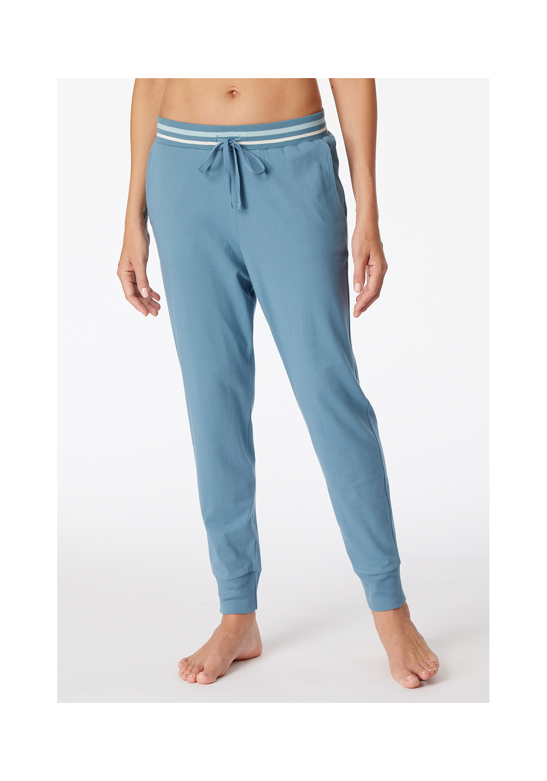 image_3_179890-808_3_1280x1280 SCHIESSER Mix+Relax loungebroek lang, dames loungebroek lang manchet van organisch katoen blauw-grijs
